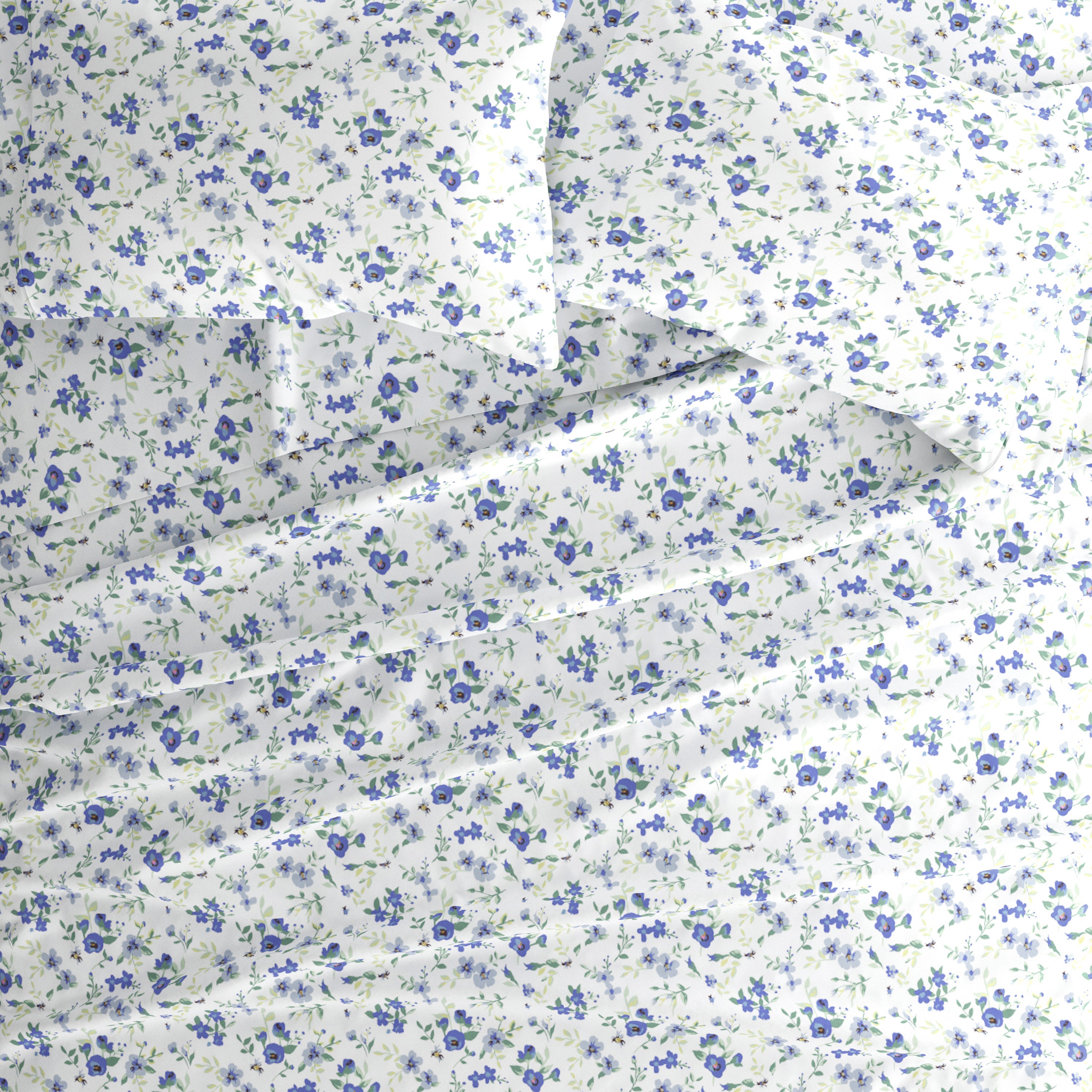 Blossoms 4-Piece Patterned Sheet Set