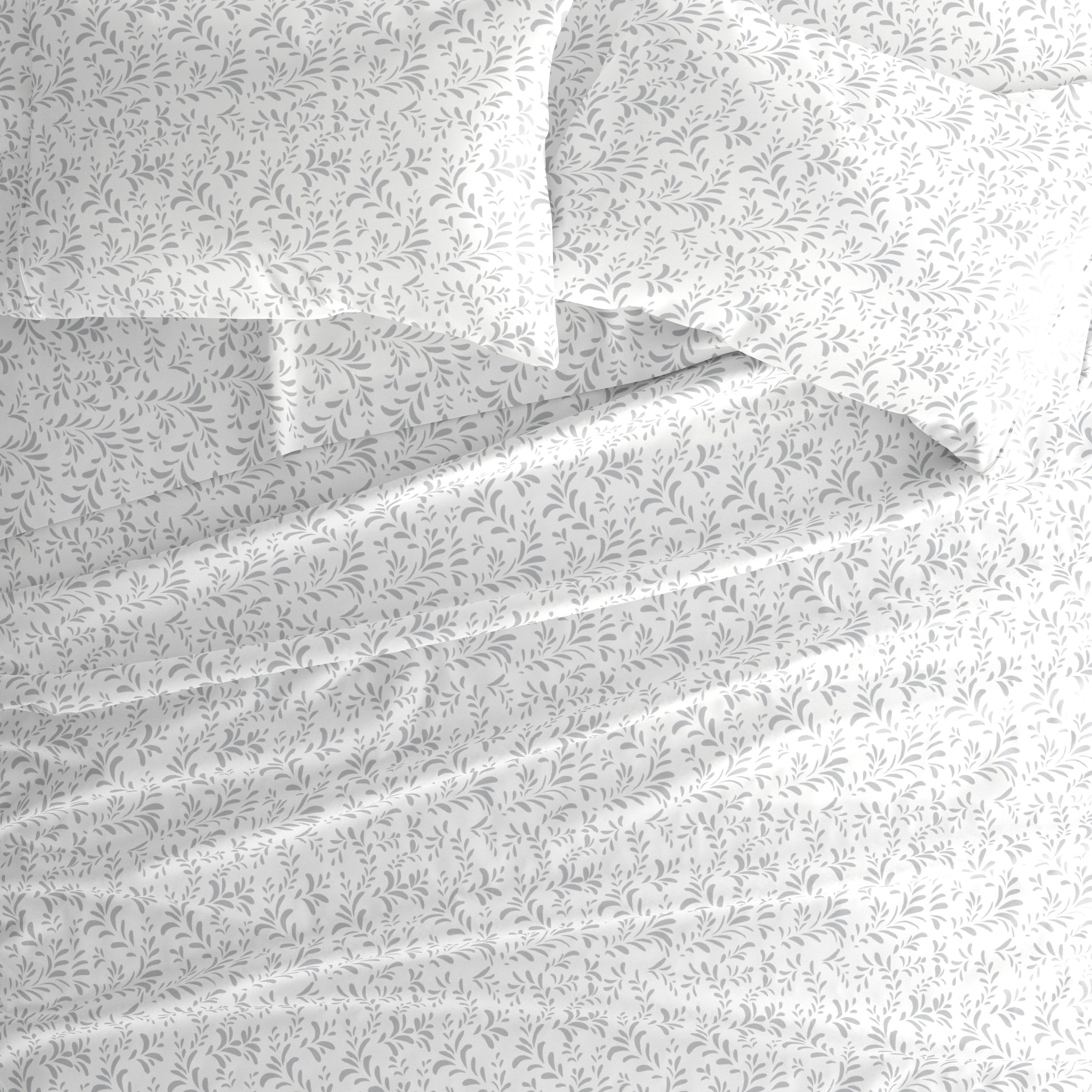 Burst of Vines 4-Piece Patterned Sheet Set