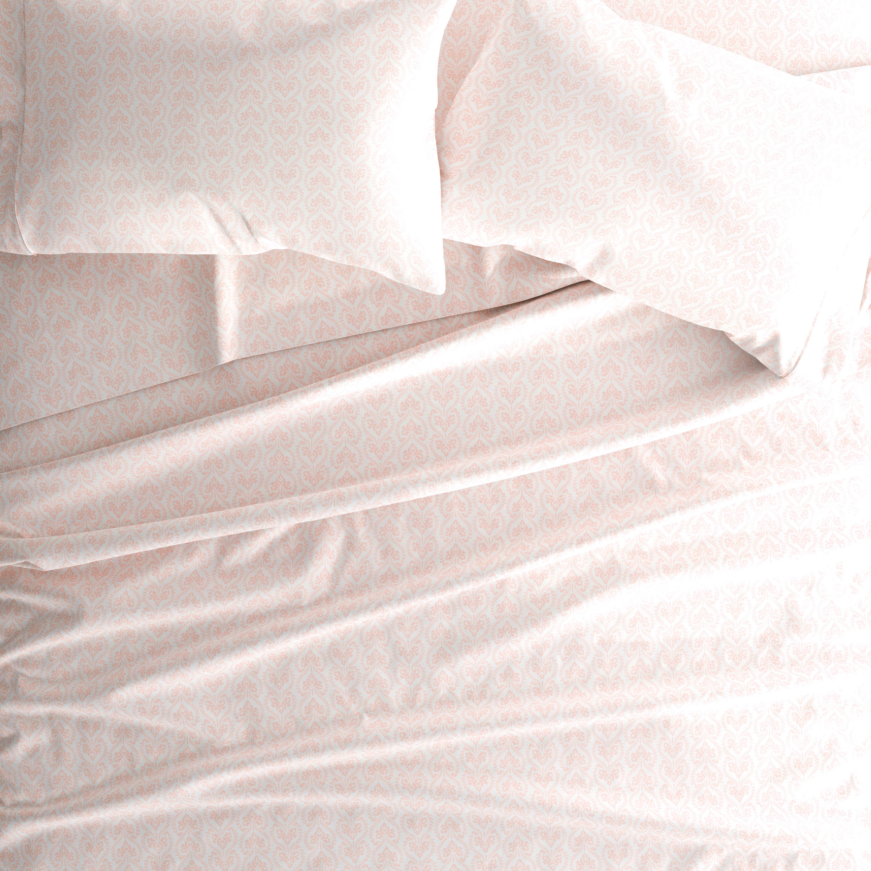 Classic in Pink 4-Piece Patterned Sheet Set