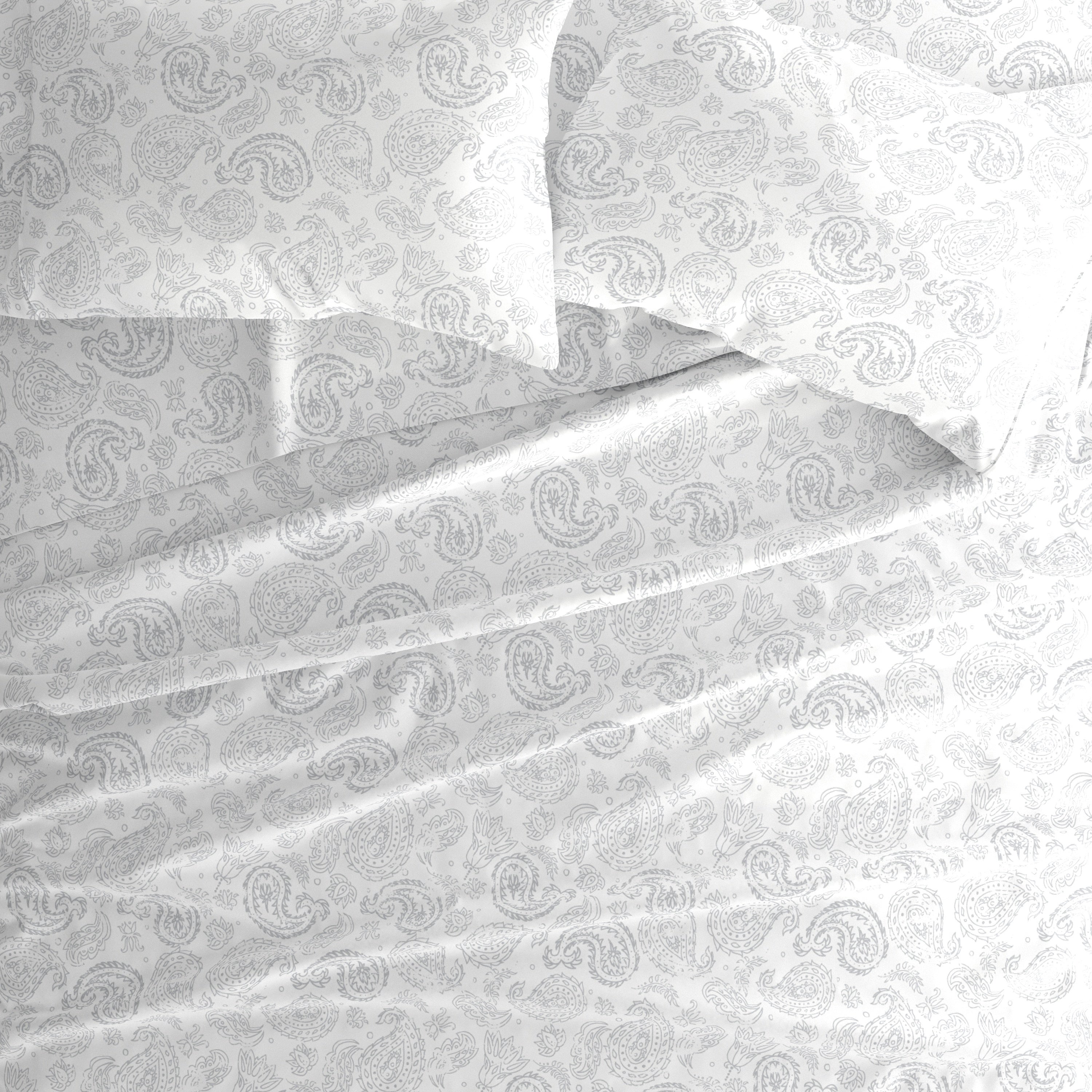Coarse Paisley 4-Piece Patterned Sheet Set