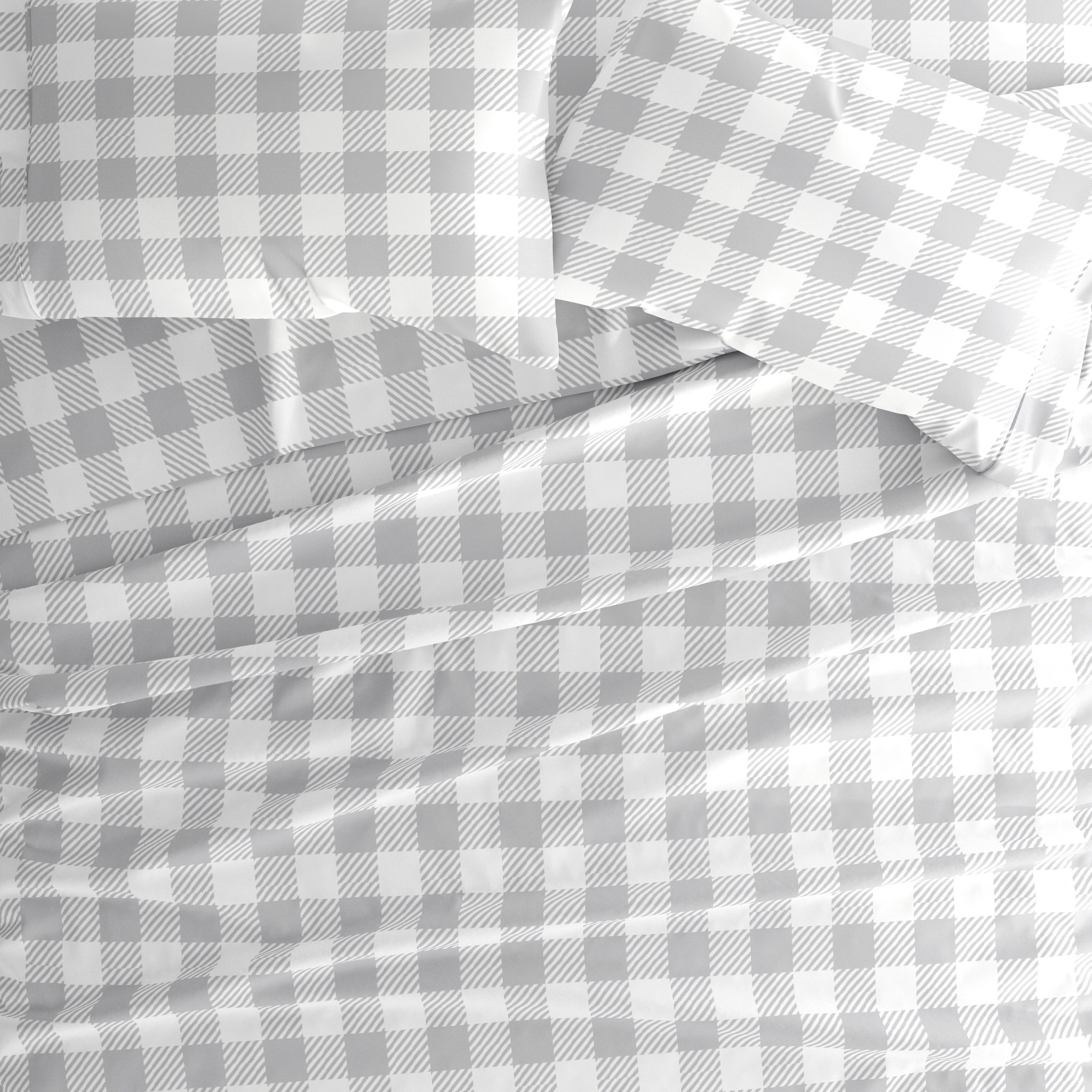 Country Plaid 4-Piece Patterned Sheet Set