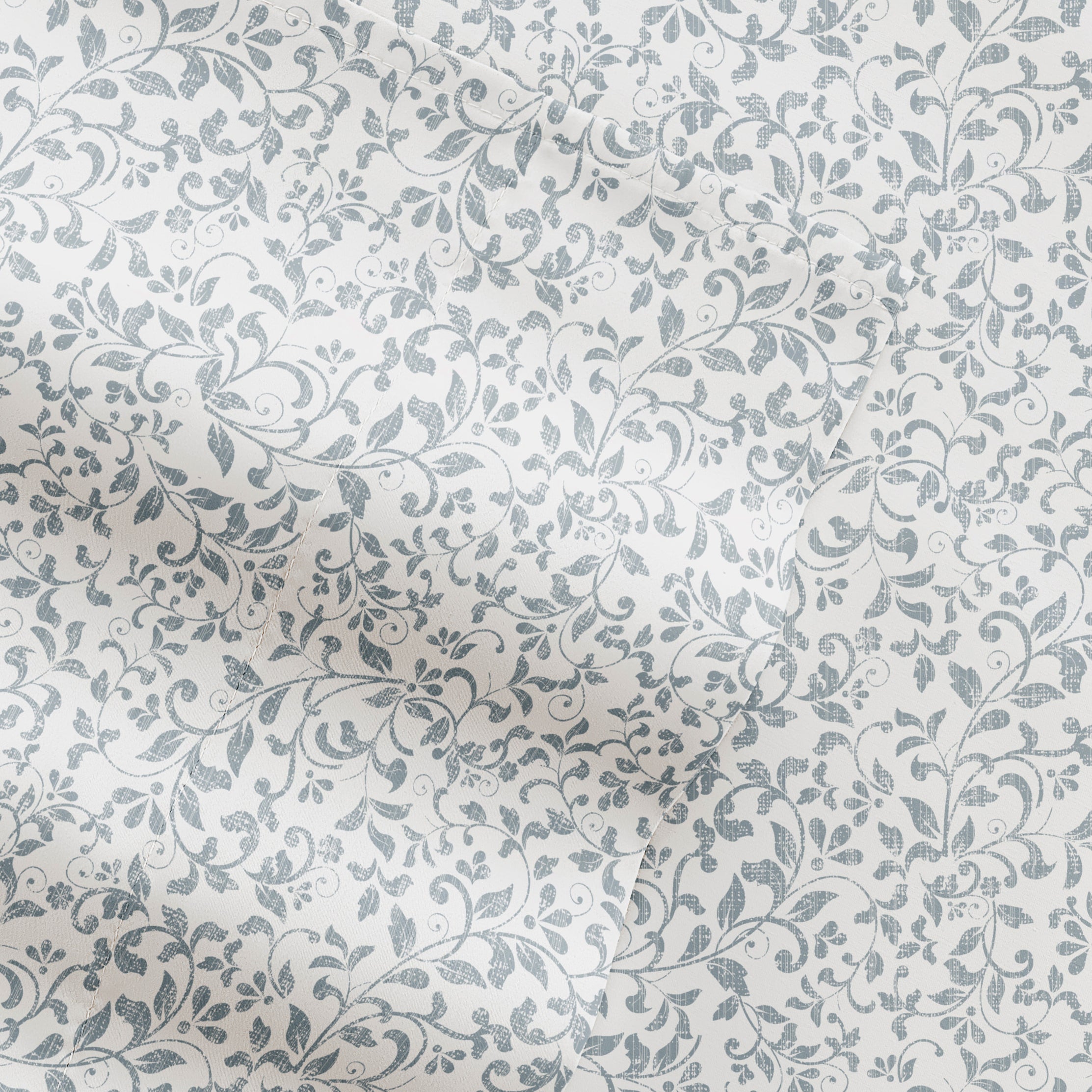 Distressed Vine 4-Piece Patterned Sheet Set