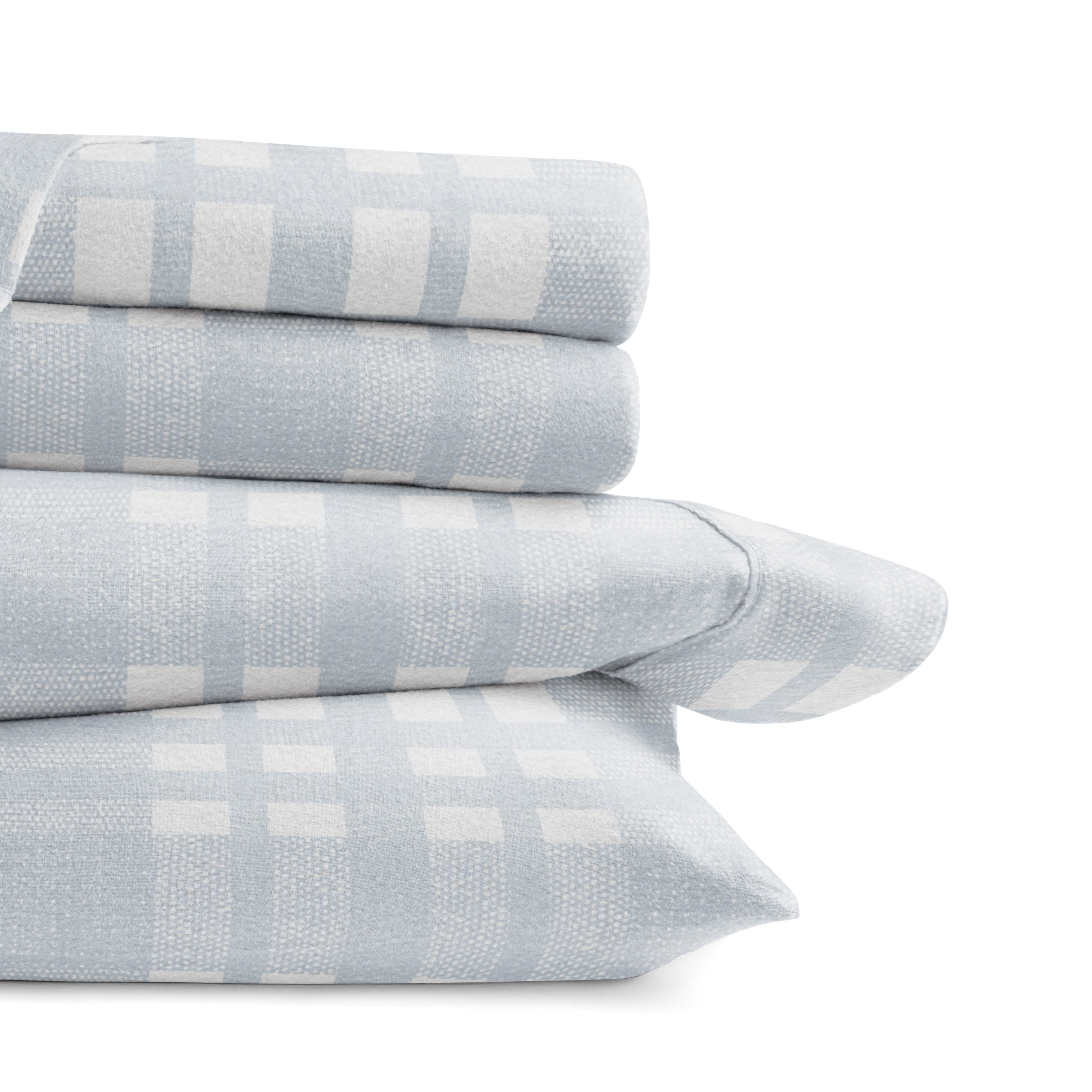 Woven 4-Piece 100% Cotton Flannel Sheet Set