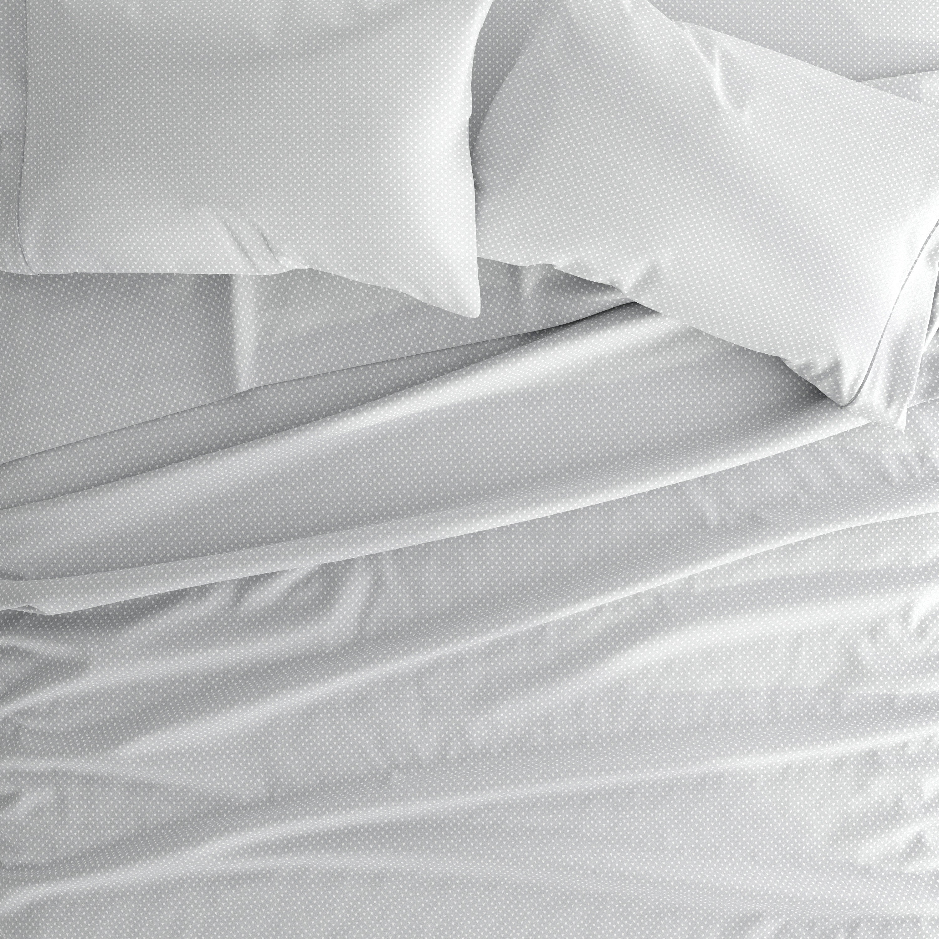 My Heart 4-Piece Patterned Sheet Set