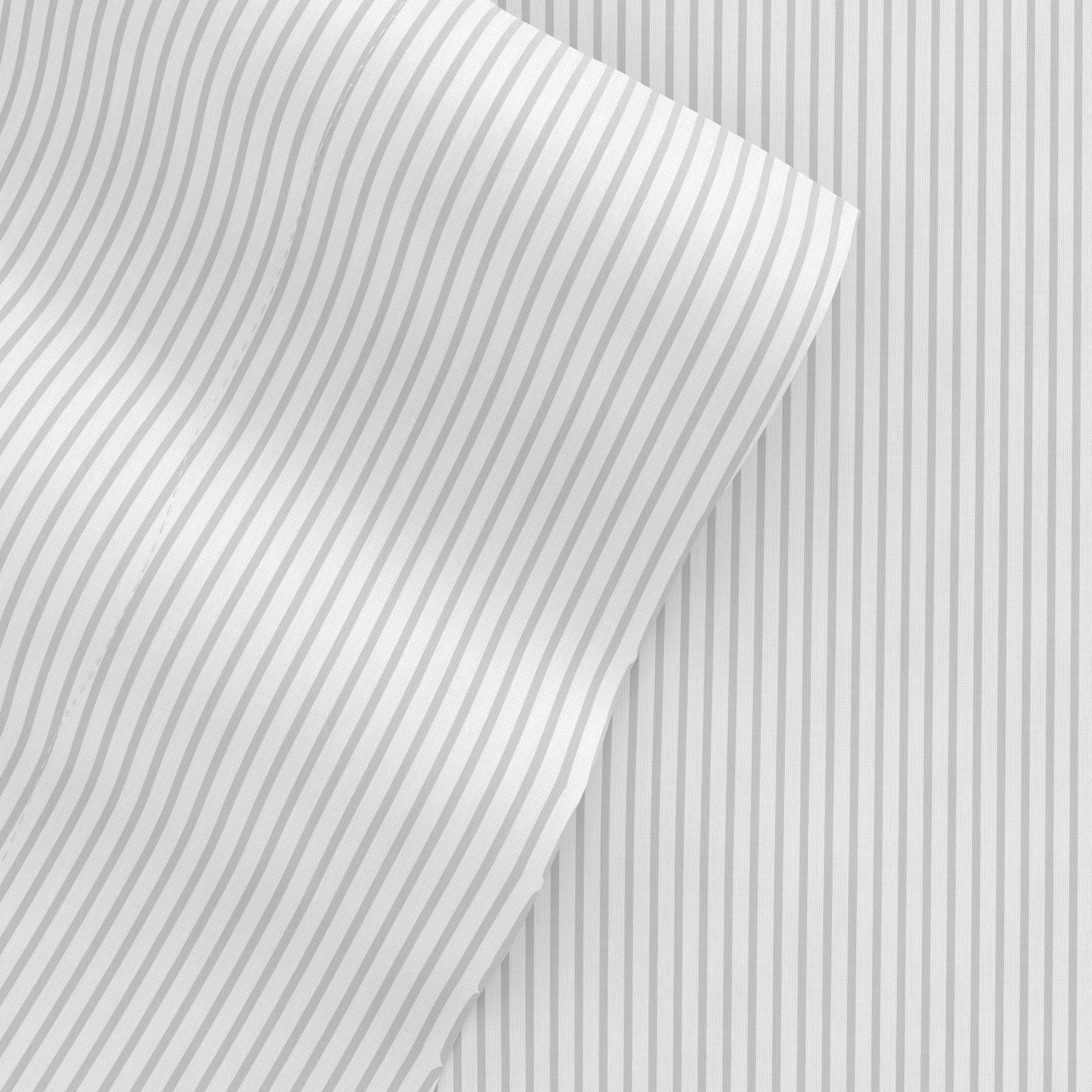 Pinstriped 4-Piece Patterned Sheet Set