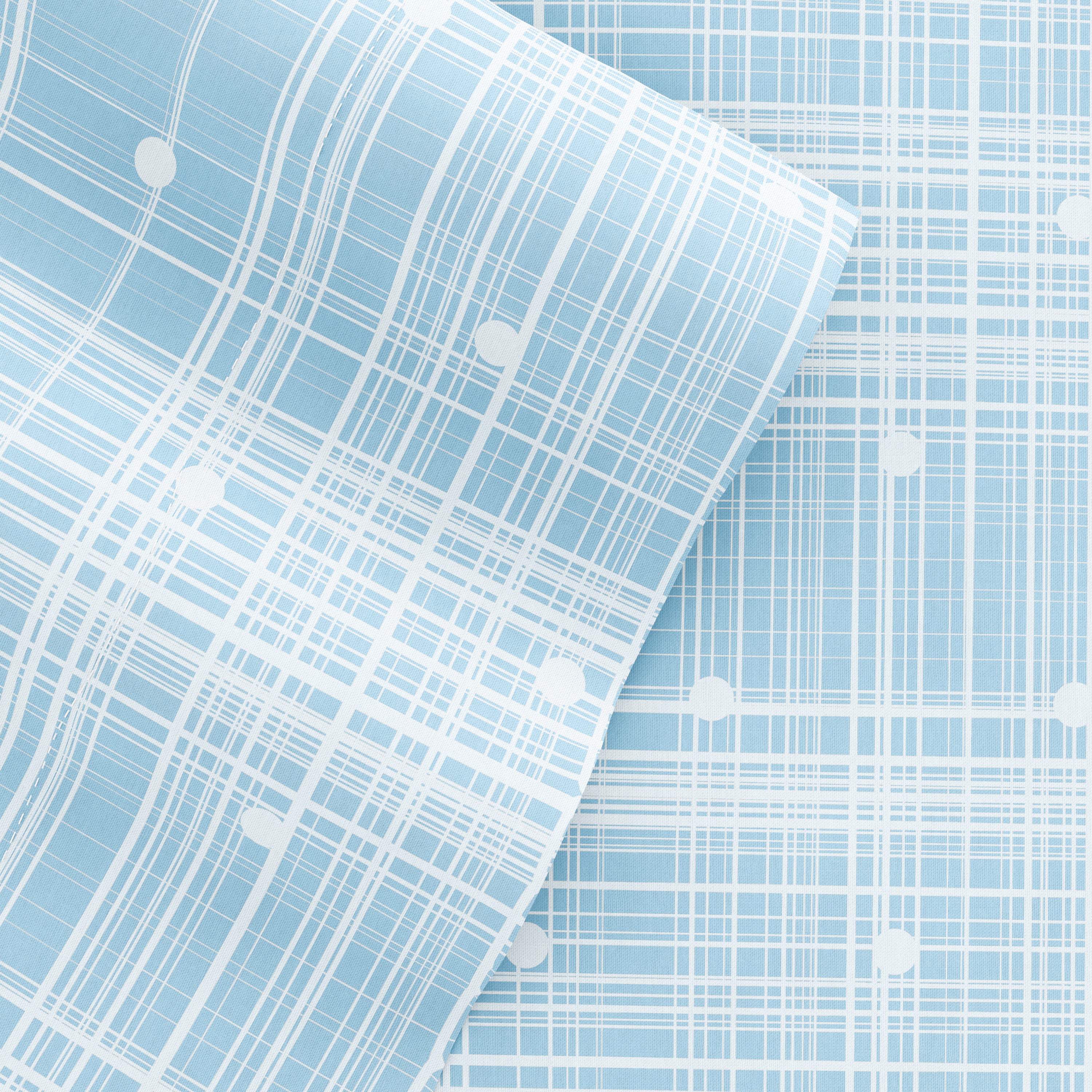 Polka Dot 4-Piece Patterned Sheet Set