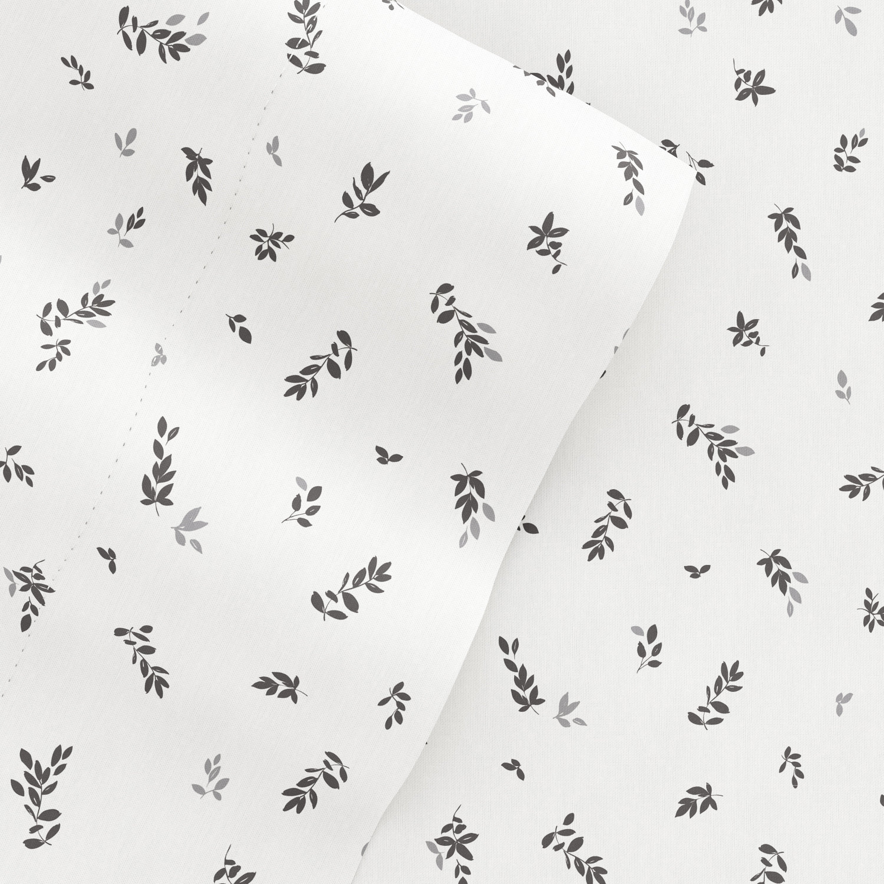 Spotted Leaves 4-Piece Patterned Sheet Set
