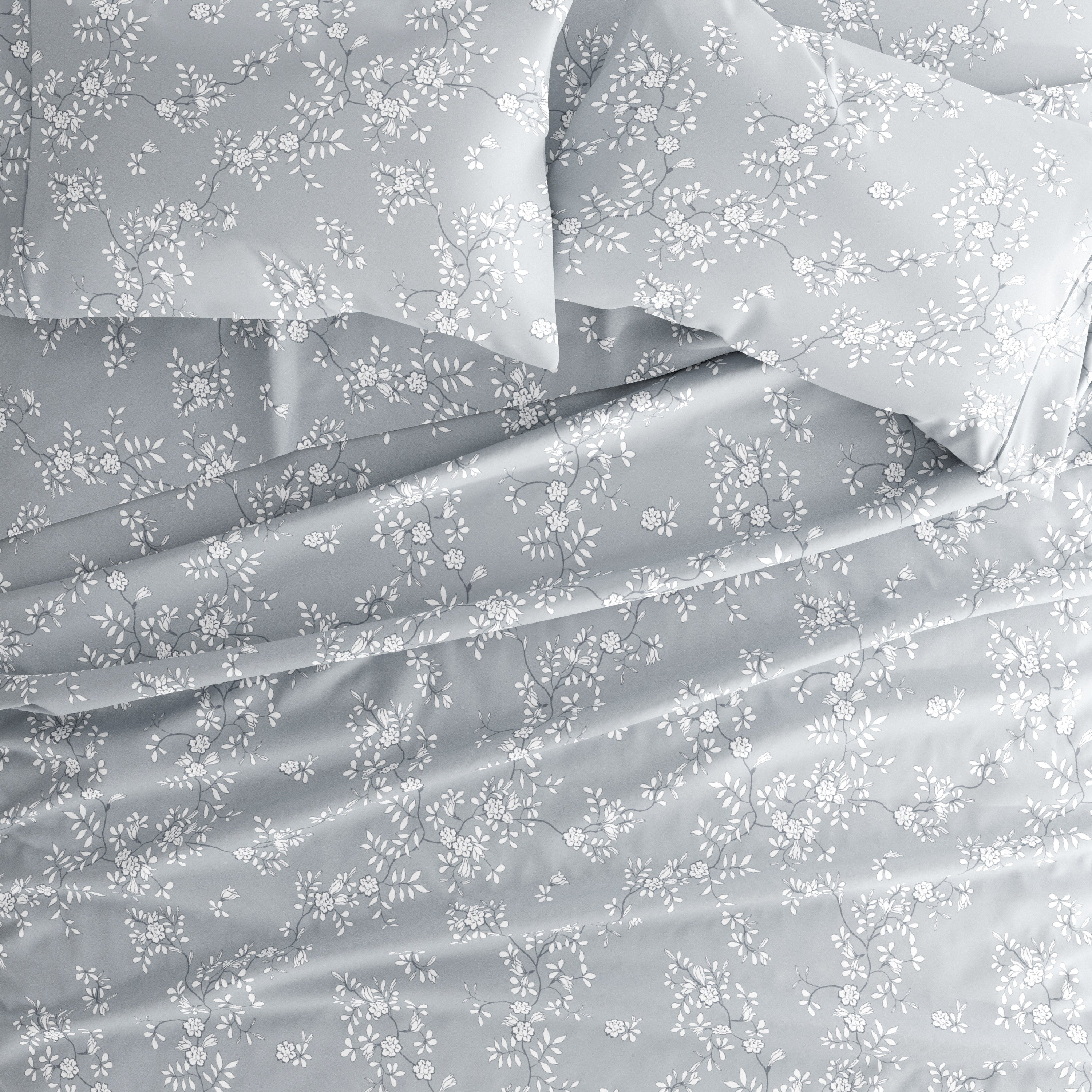 Trellis Vine 4-Piece Patterned Sheet Set