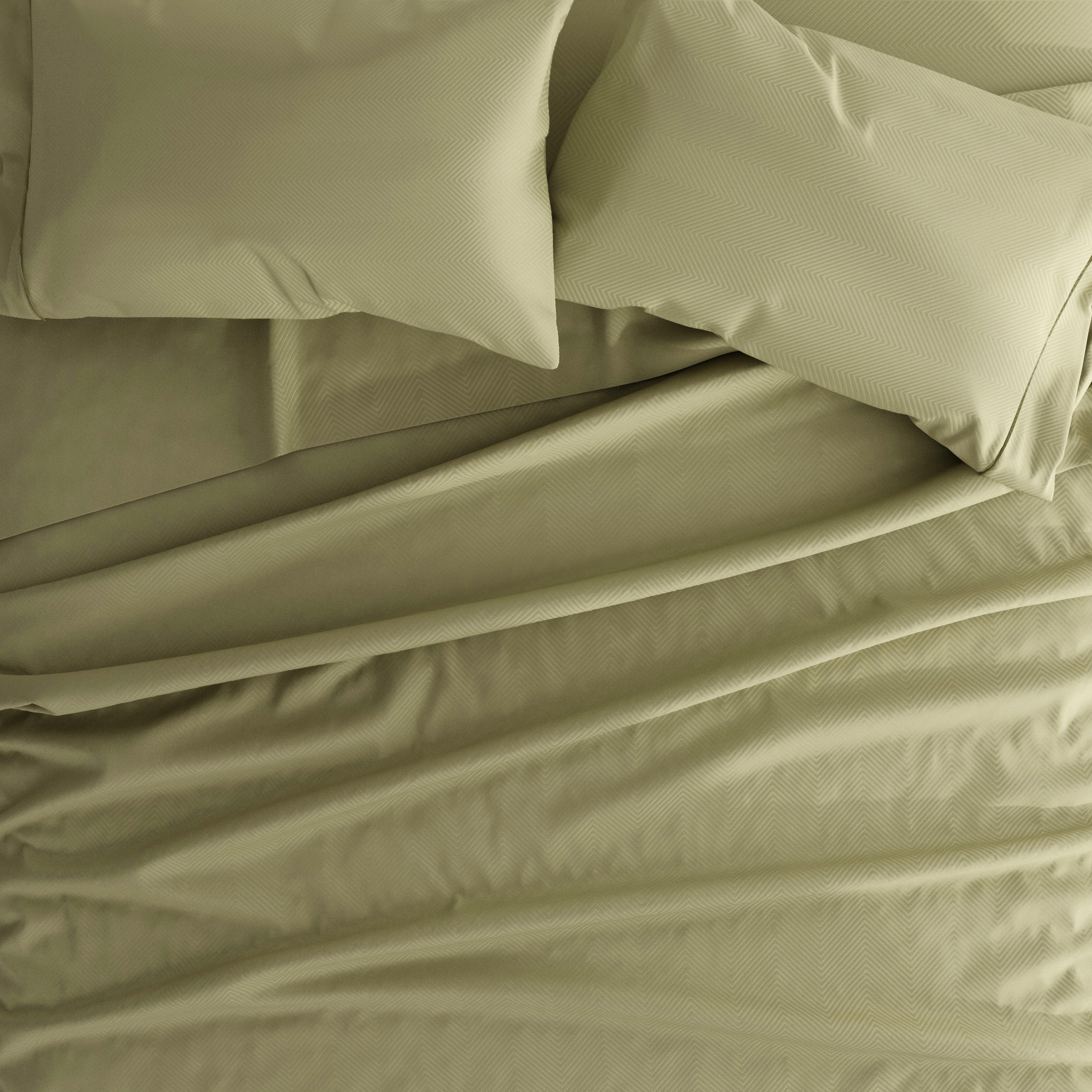 Chevron Embossed 4-Piece Sheet Set