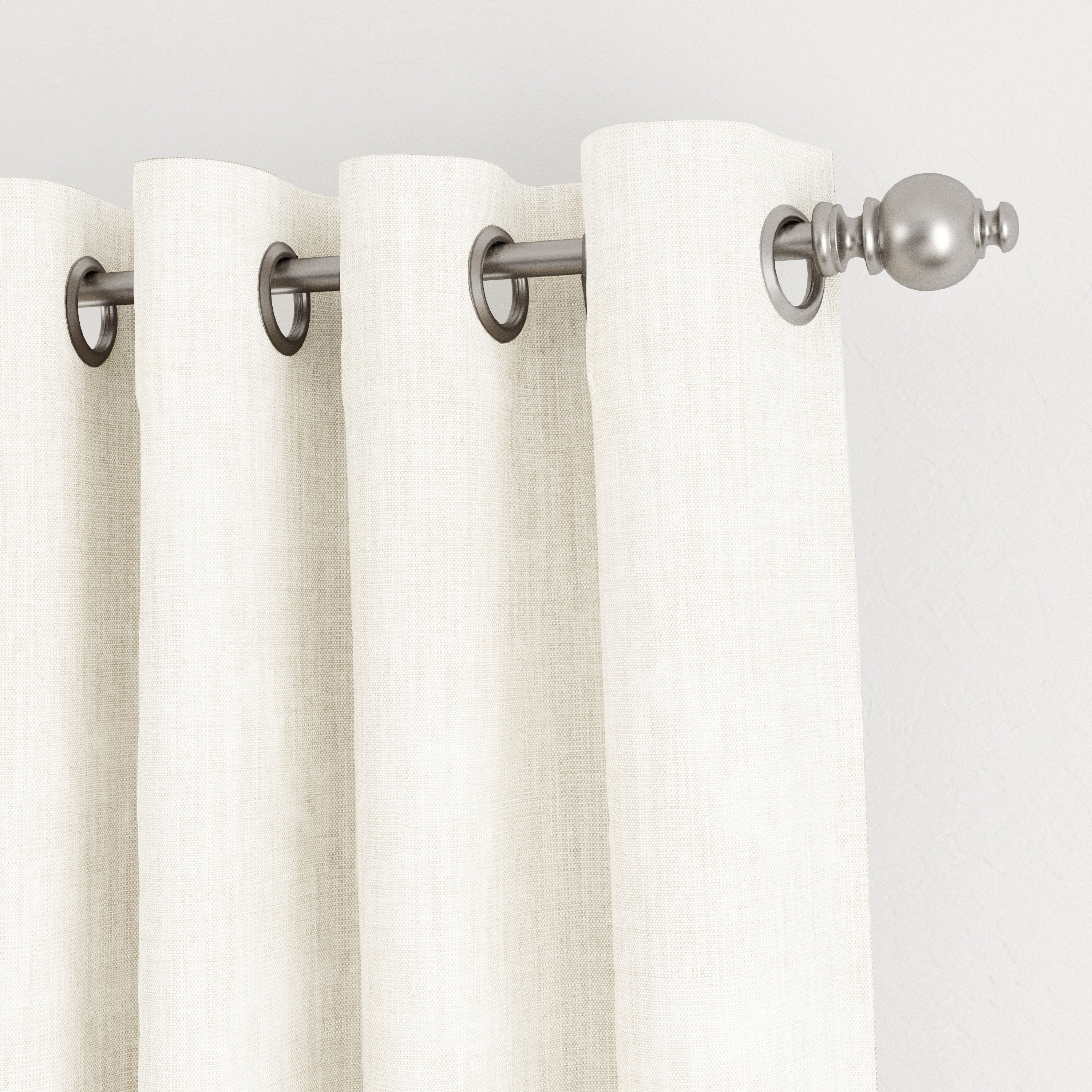 Thermal-Insulated Grommet Curtains - 100% Black Out - 2 Panels