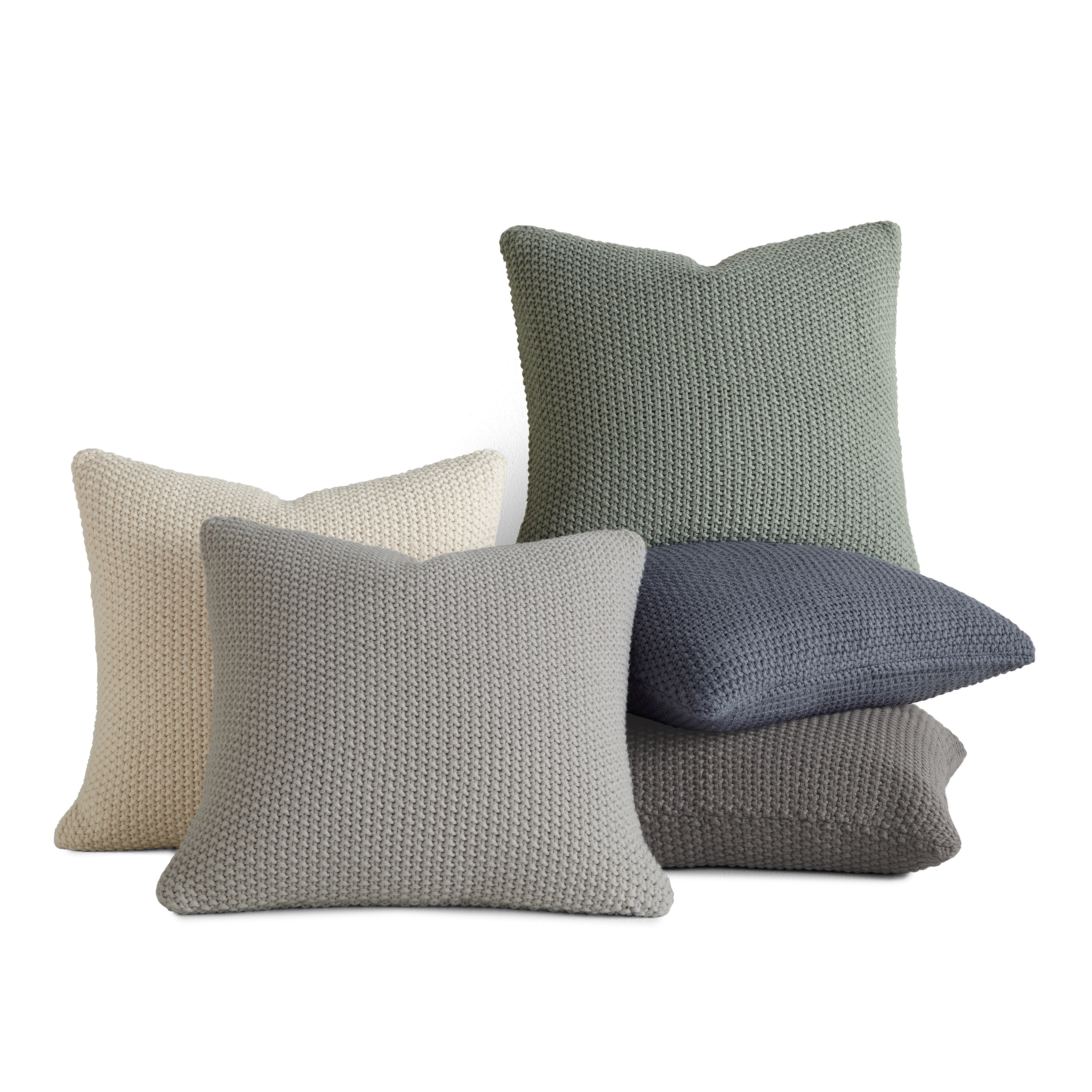 Seed Stitch Knit Acrylic Decor Throw Pillow Cover