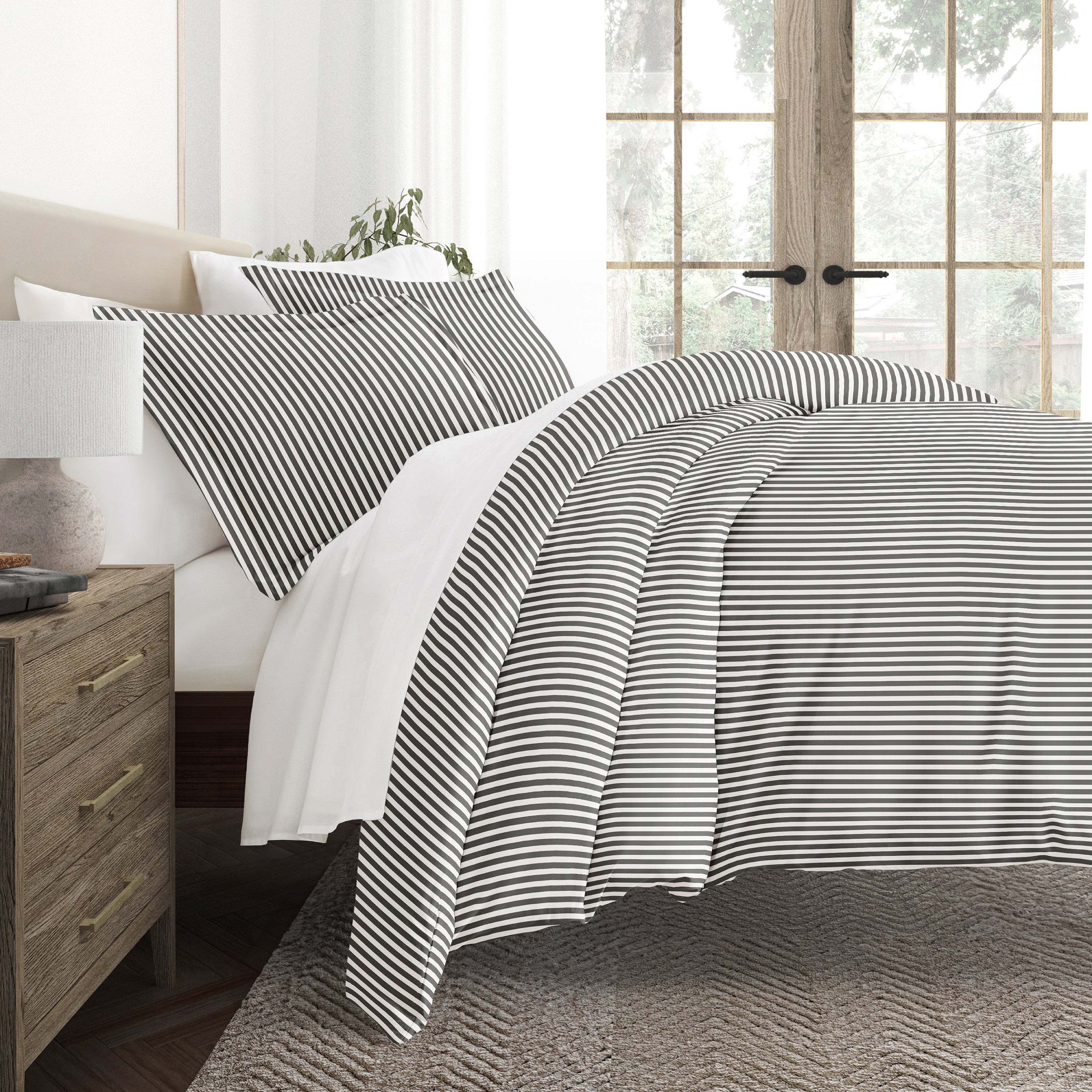 Ribbon Patterned Duvet Cover Set