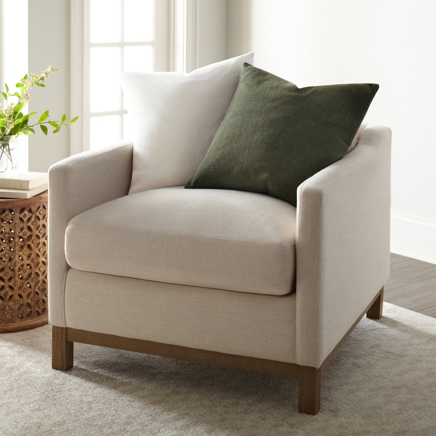 2-Pack Cotton Slub Decor Throw Pillows in Solids