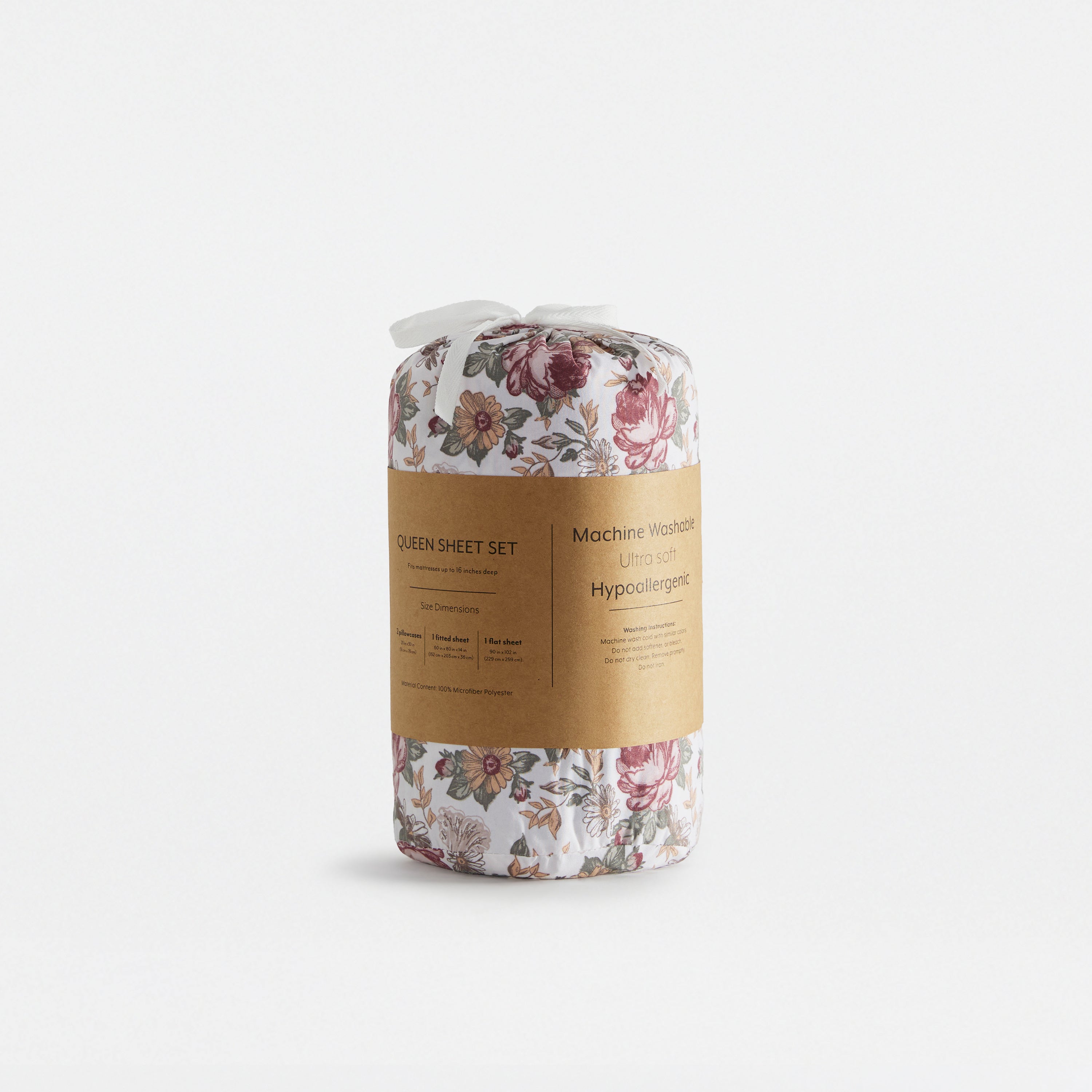 Distressed Willow 4-Piece Patterned Sheet Set