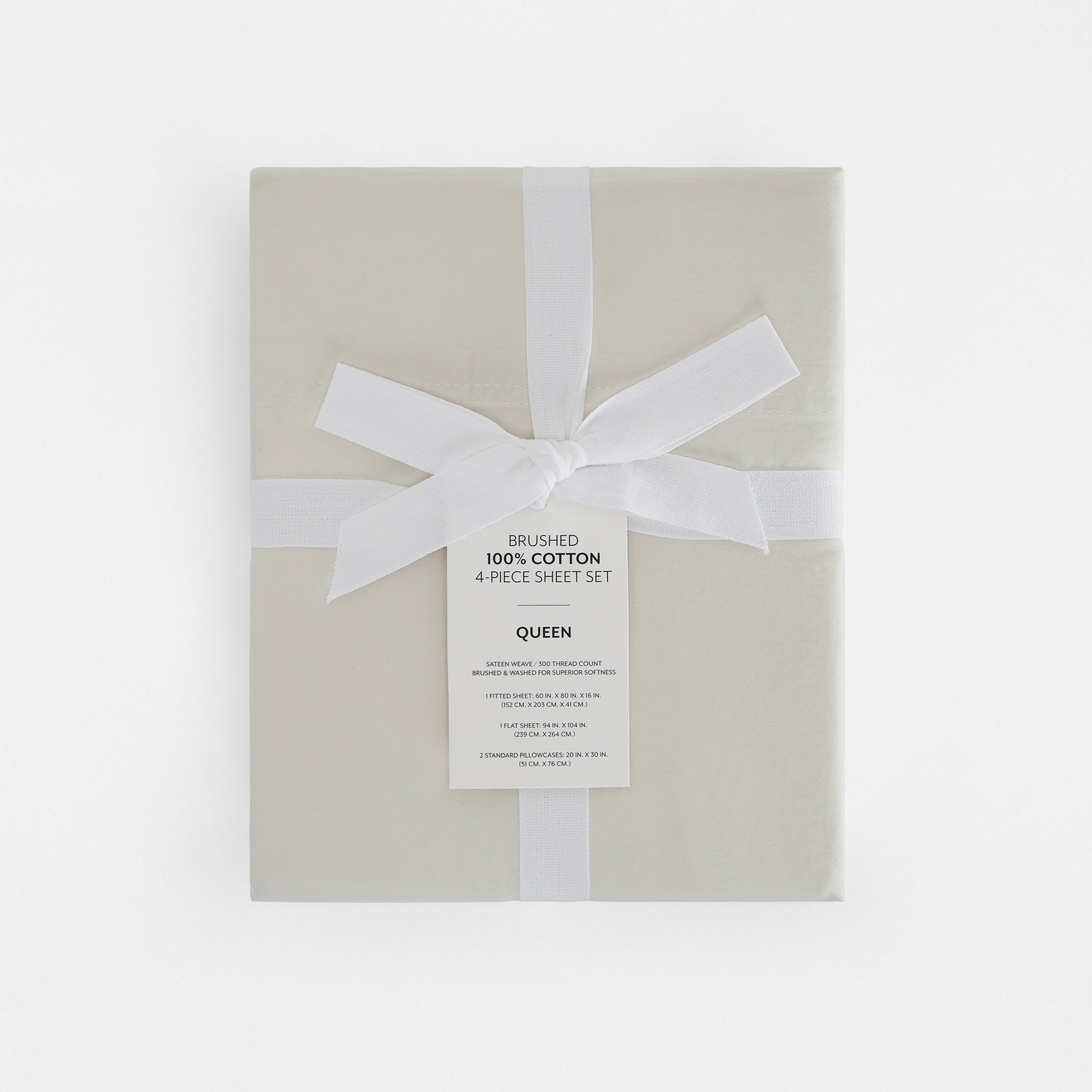 4-Piece 100% Cotton Long Staple Sheet Set