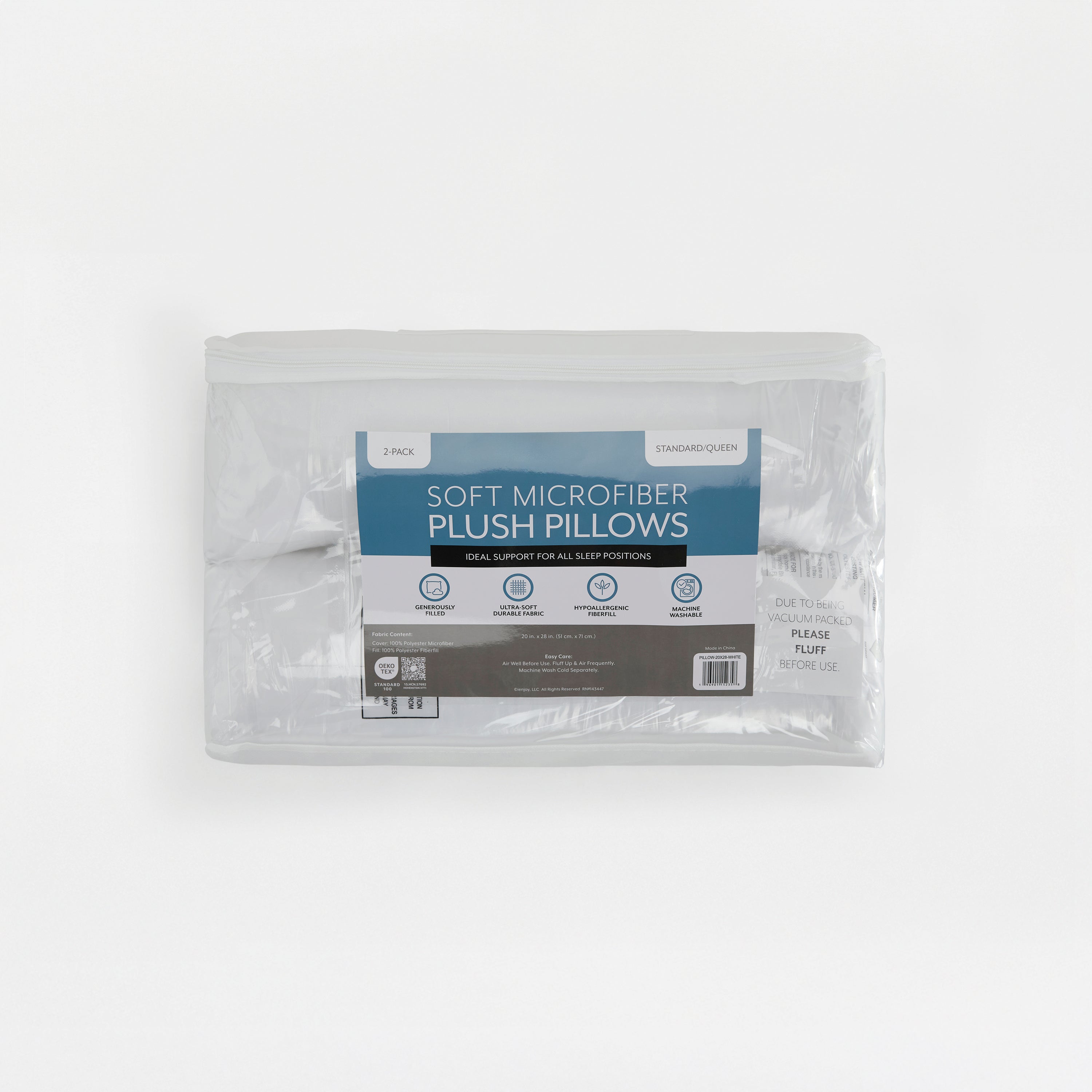 Plush Microfiber Pillow Set