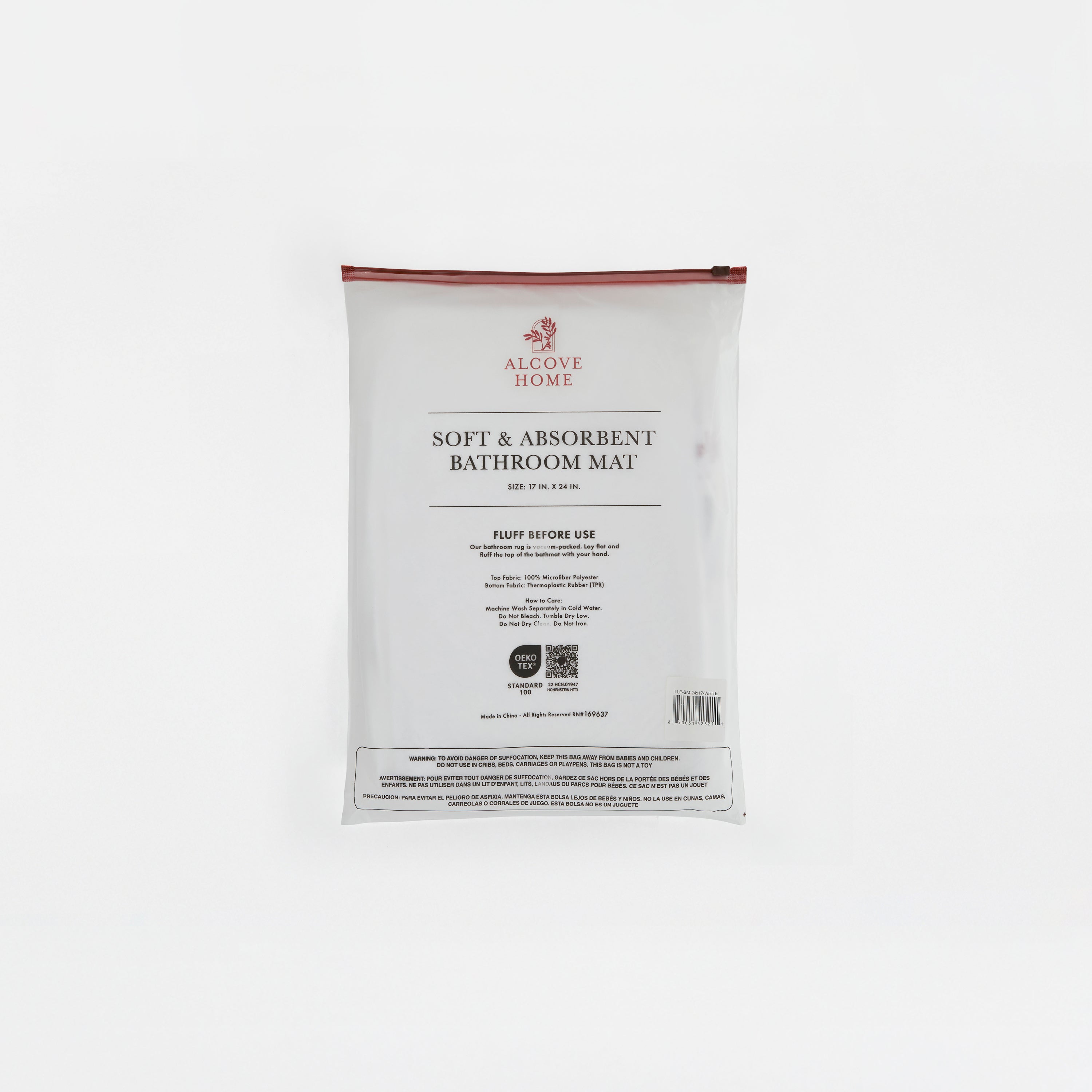 Ultra-Plush Bath Mat, Soft and Absorbent Shaggy Style with Anti-Skid Rubber Backing