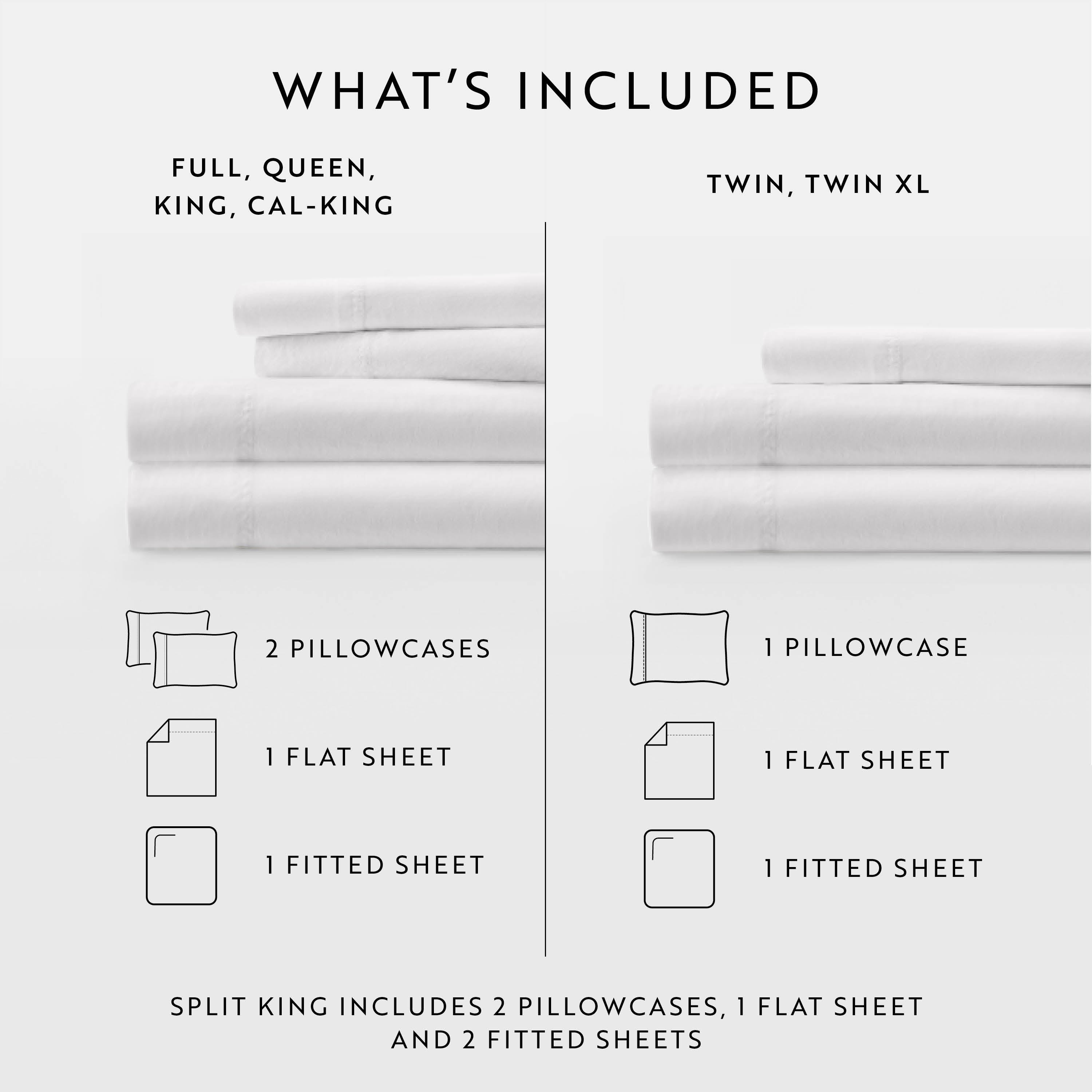 4-Piece 100% Cotton Long Staple Sheet Set