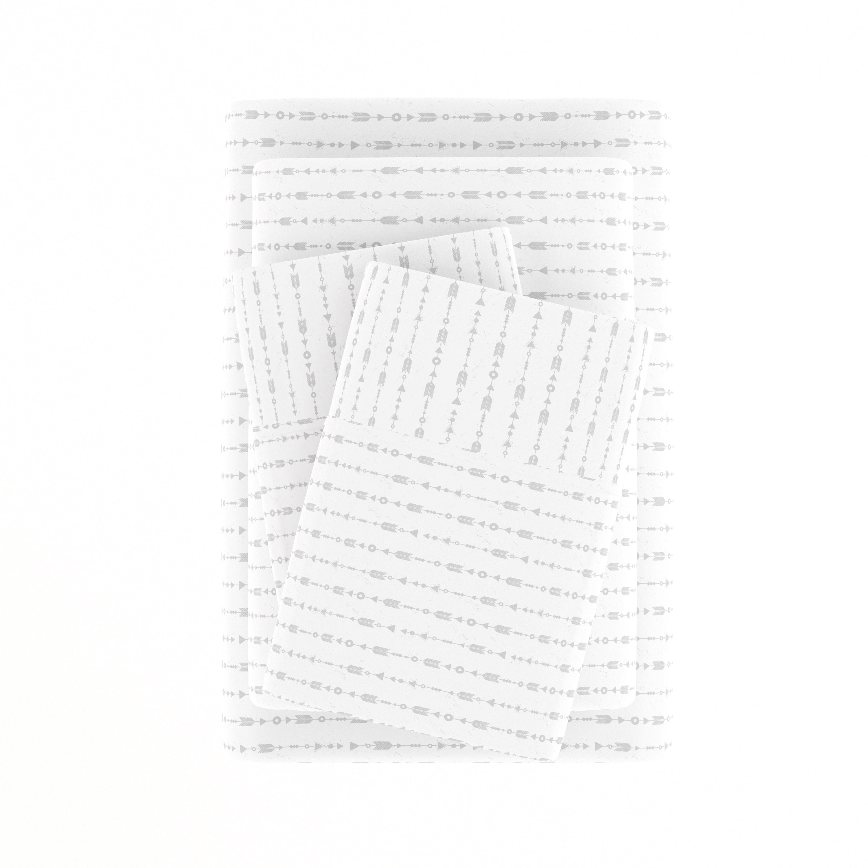Beaded Arrows 4-Piece Patterned Sheet Set