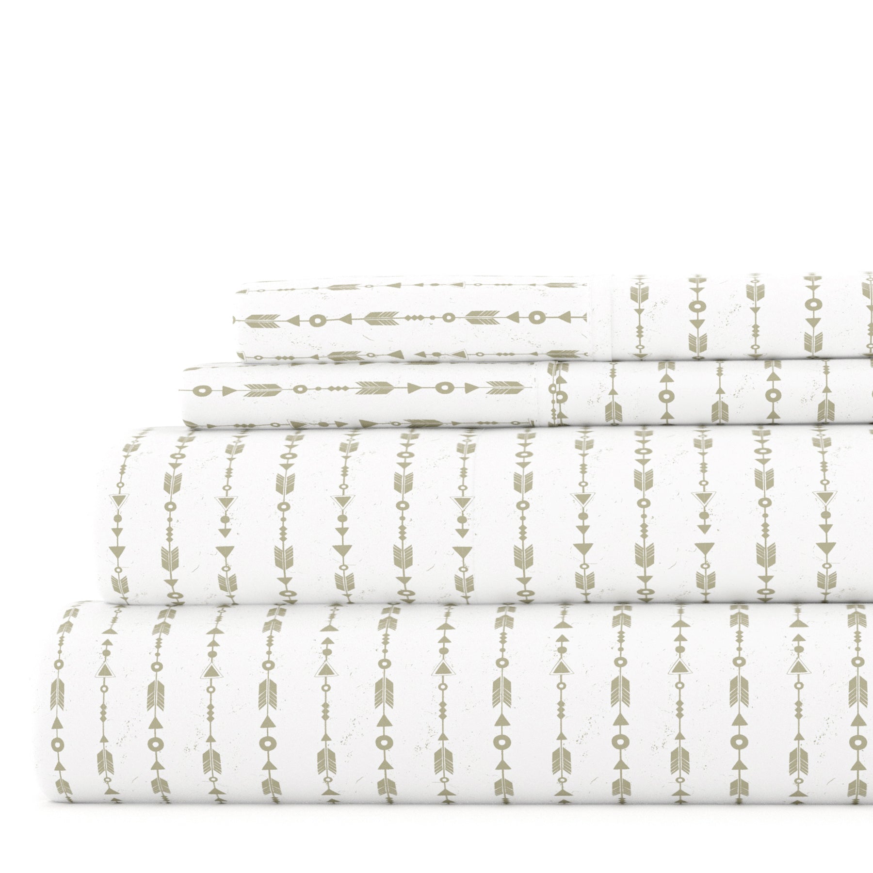 Beaded Arrows 4-Piece Patterned Sheet Set