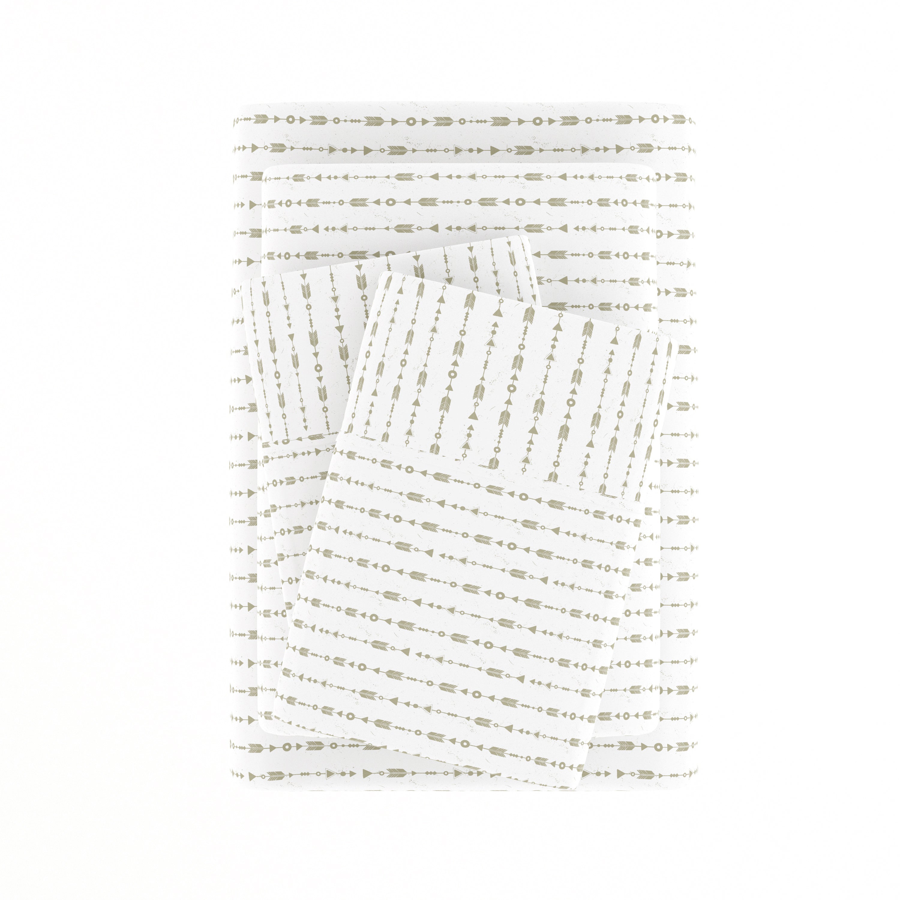 Beaded Arrows 4-Piece Patterned Sheet Set