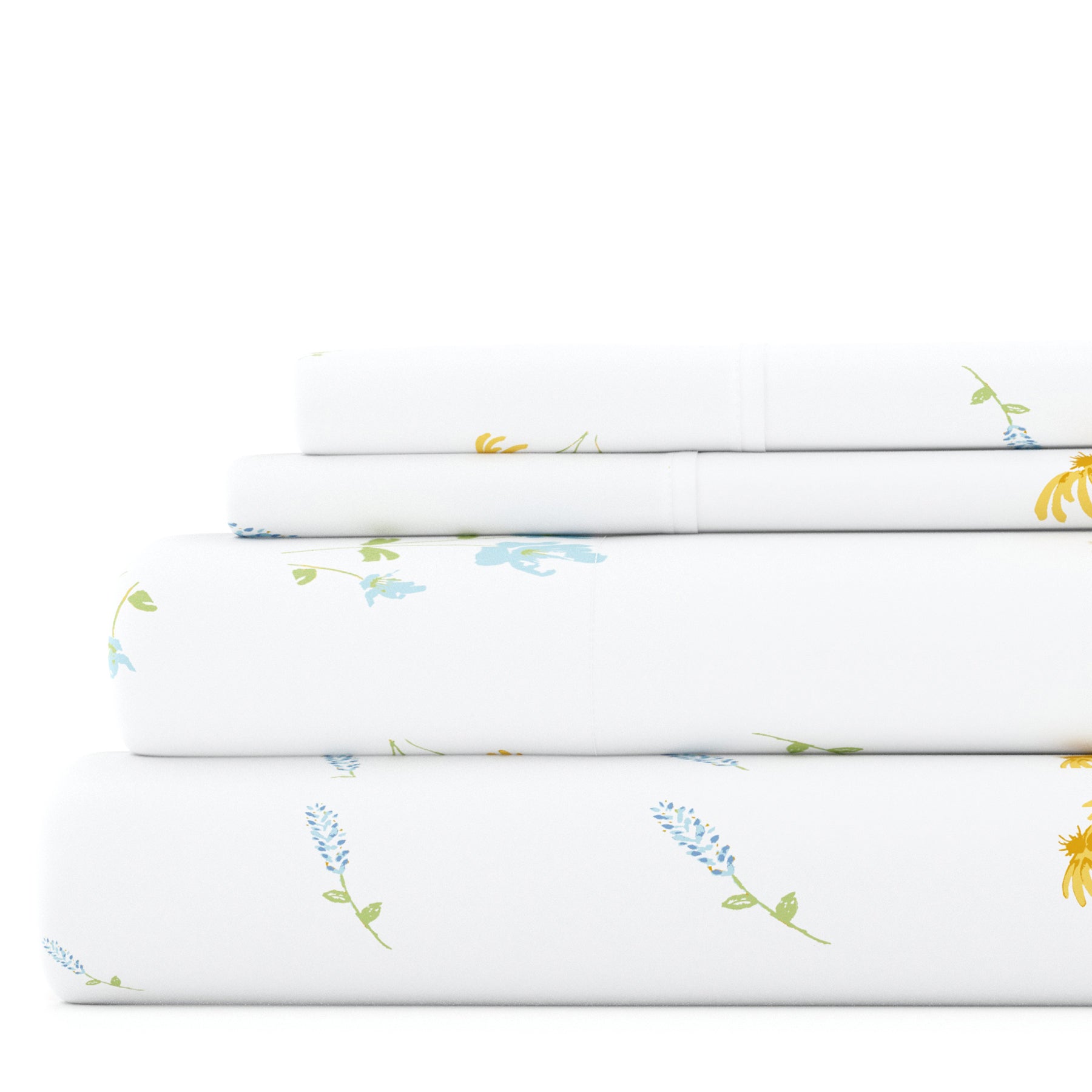Bluebirds 4-Piece Patterned Sheet Set