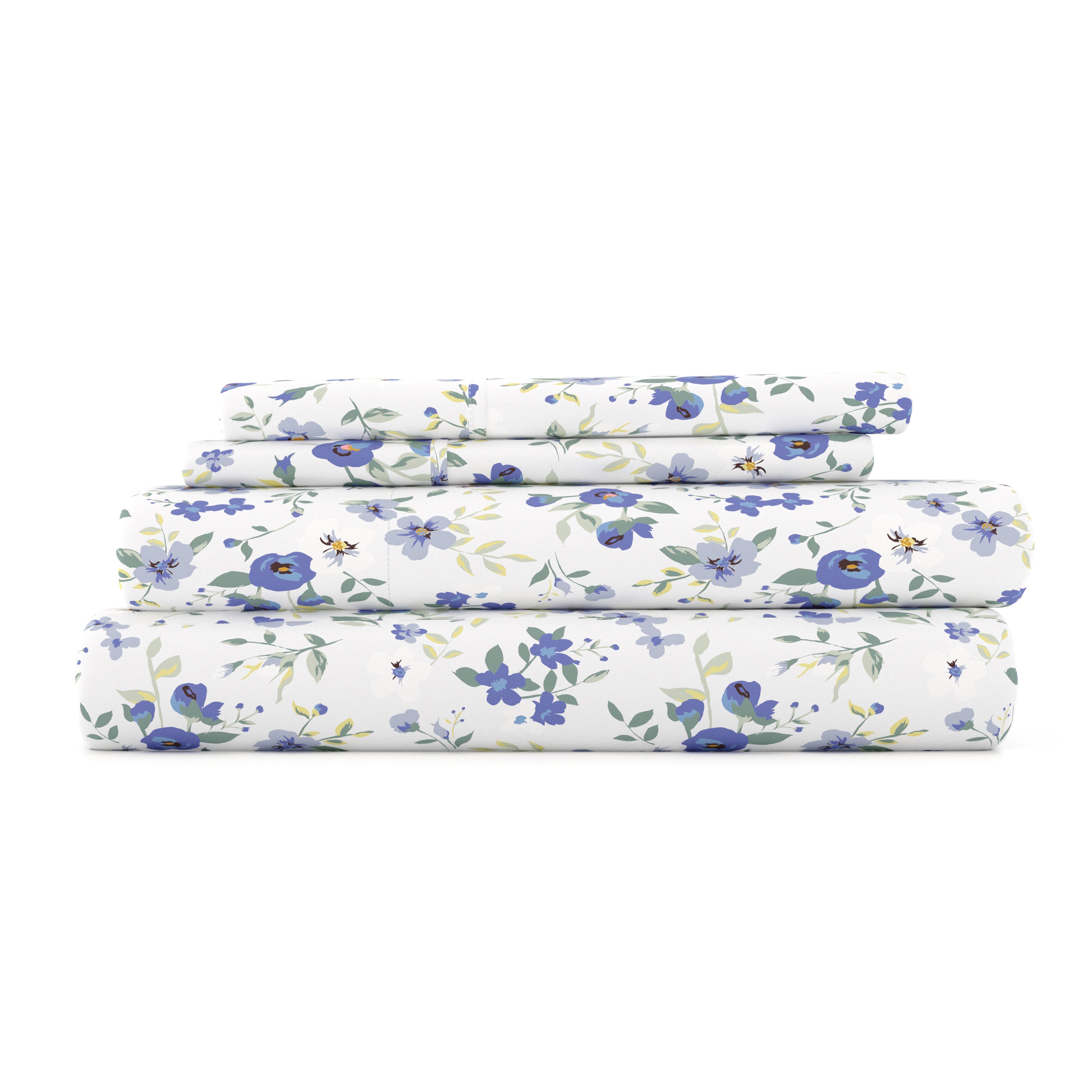 Blossoms 4-Piece Patterned Sheet Set
