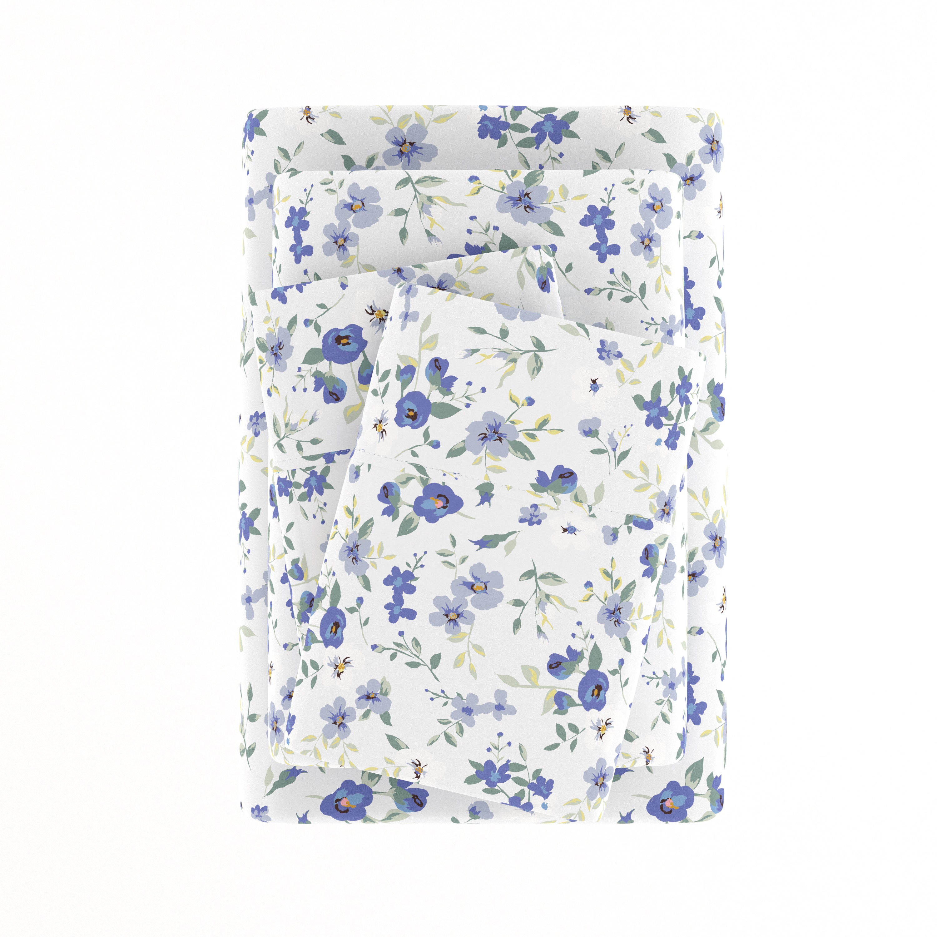 Blossoms 4-Piece Patterned Sheet Set