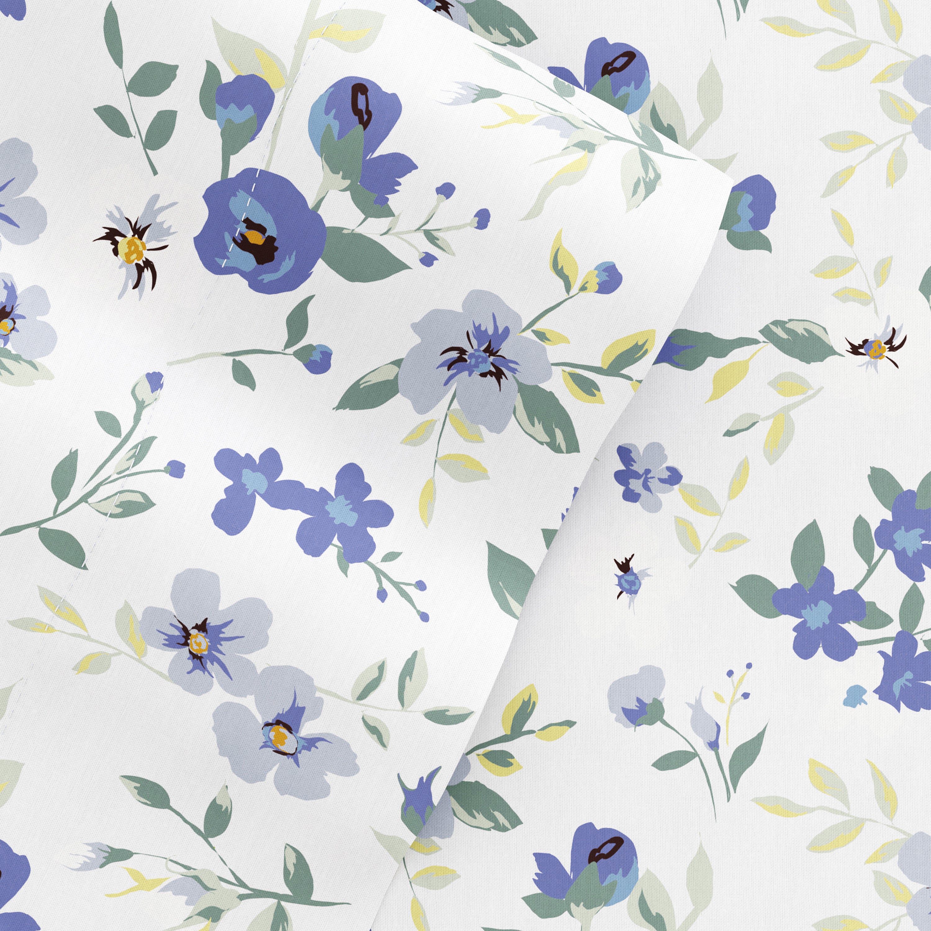 Blossoms 4-Piece Patterned Sheet Set