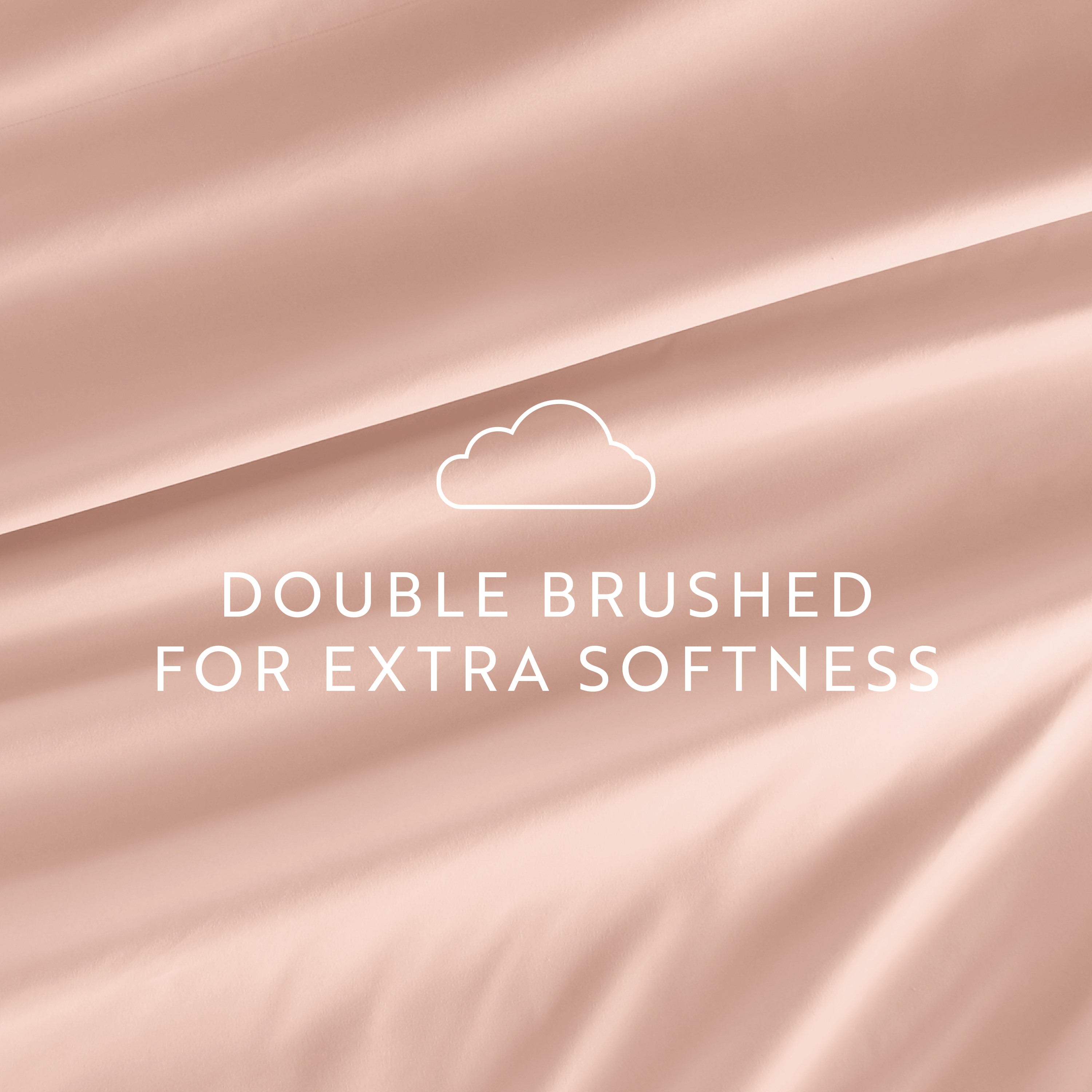 4-Piece Double Brushed Solid Sheet Set