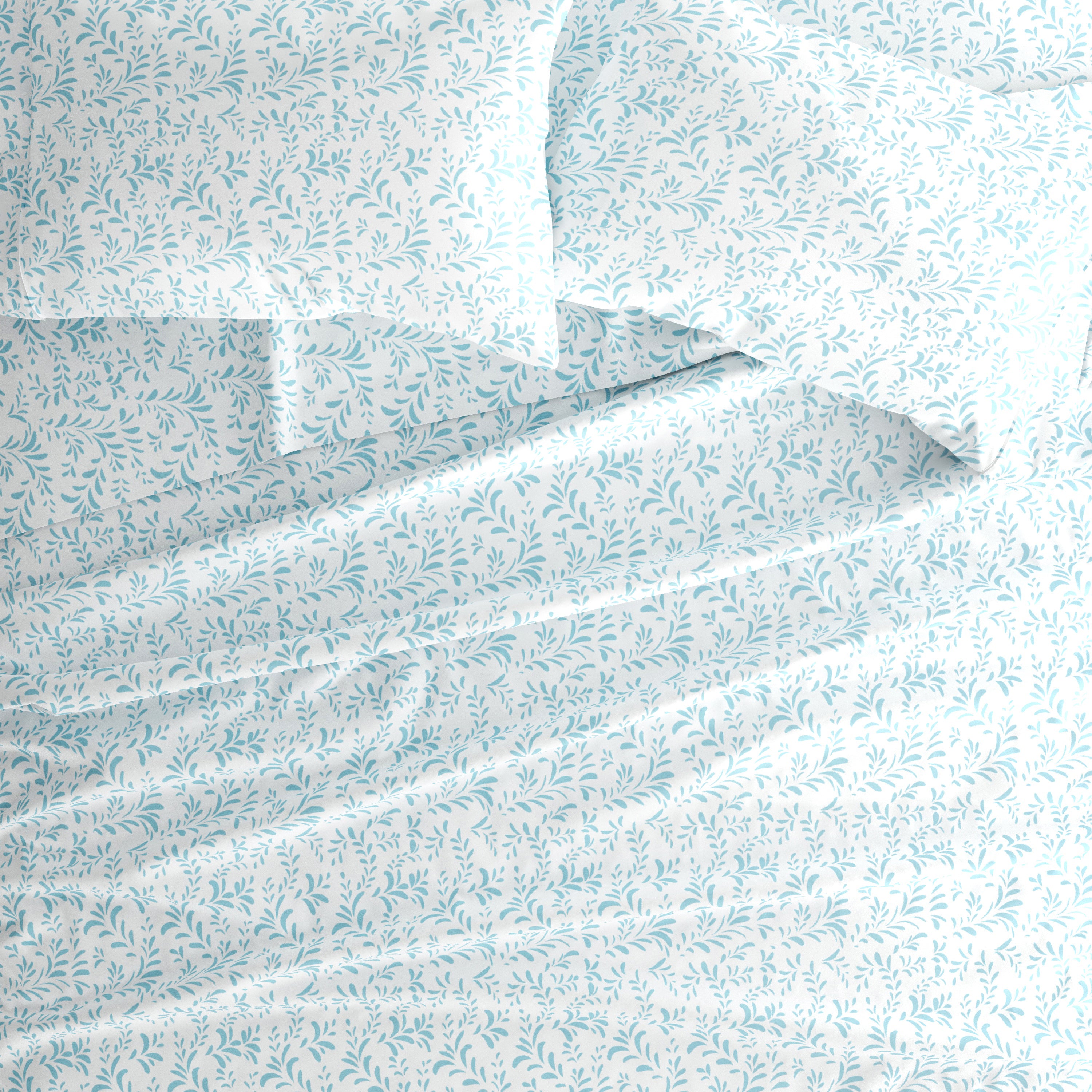 Burst of Vines 4-Piece Patterned Sheet Set