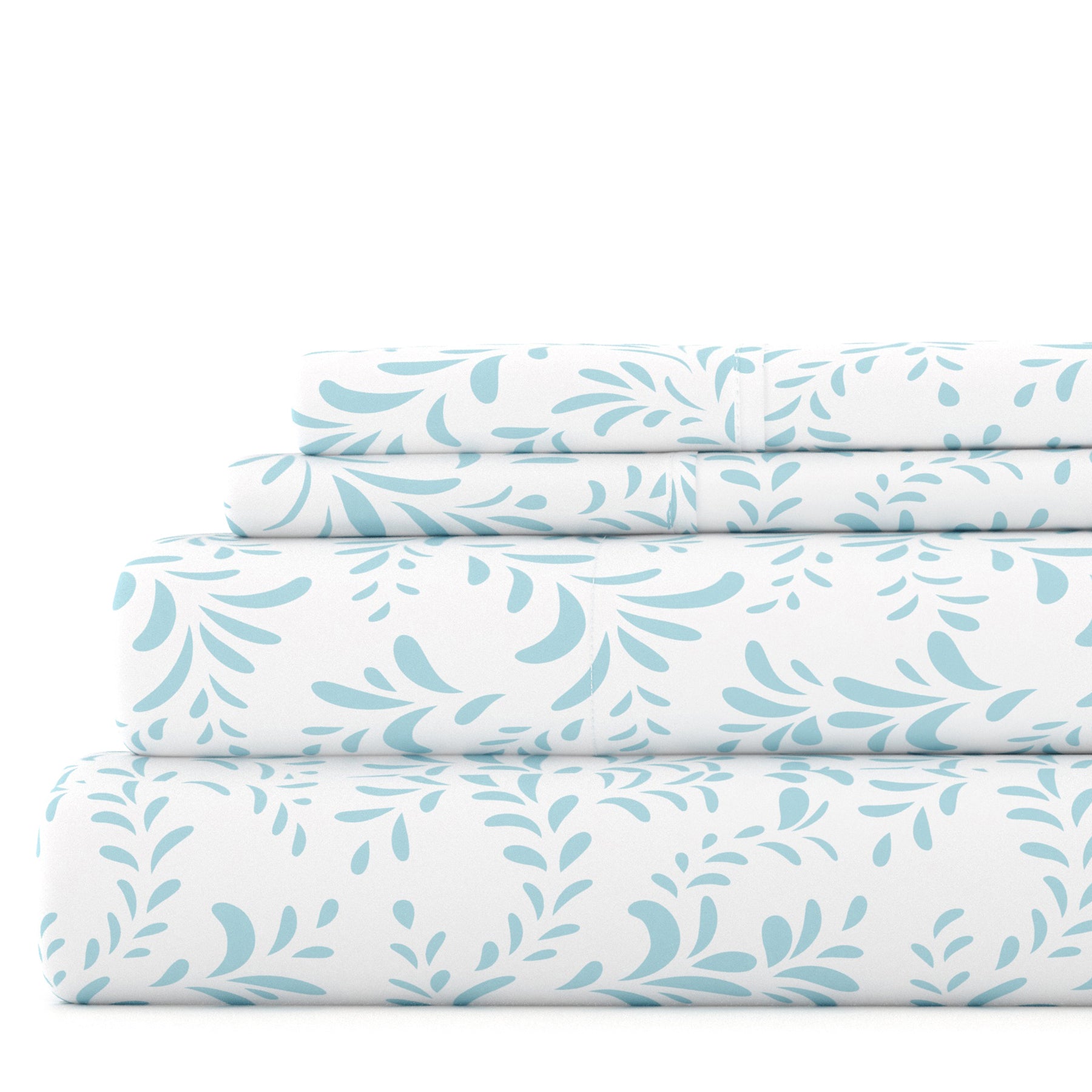 Burst of Vines 4-Piece Patterned Sheet Set