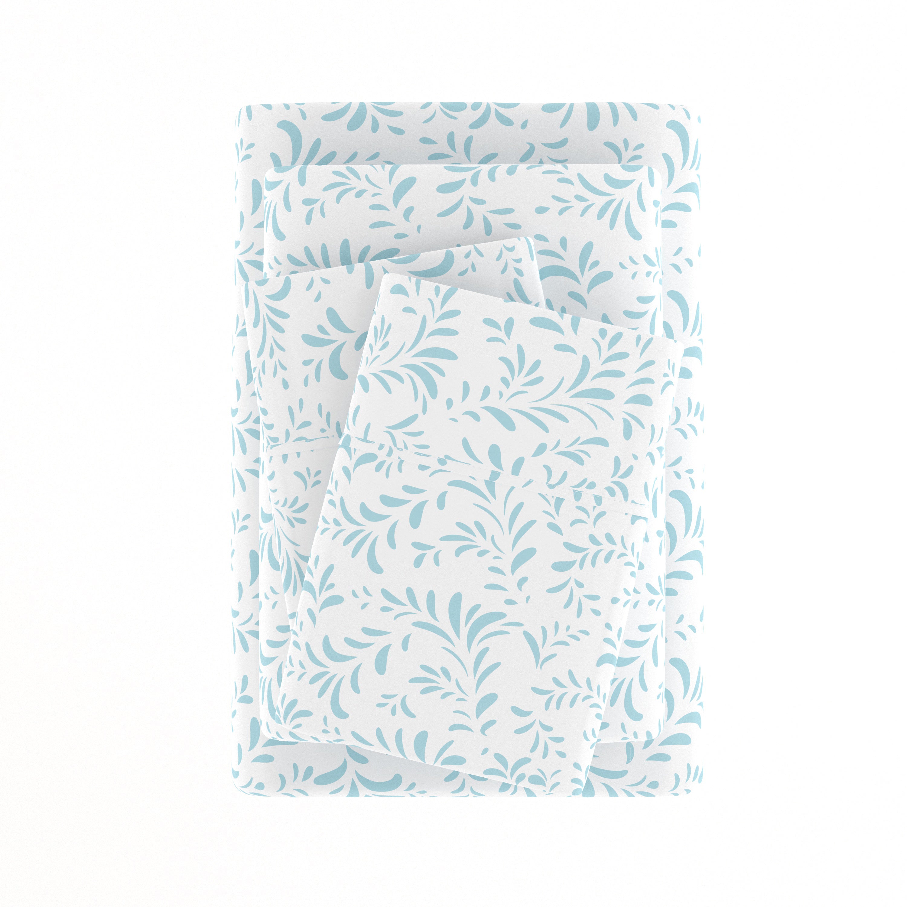 Burst of Vines 4-Piece Patterned Sheet Set