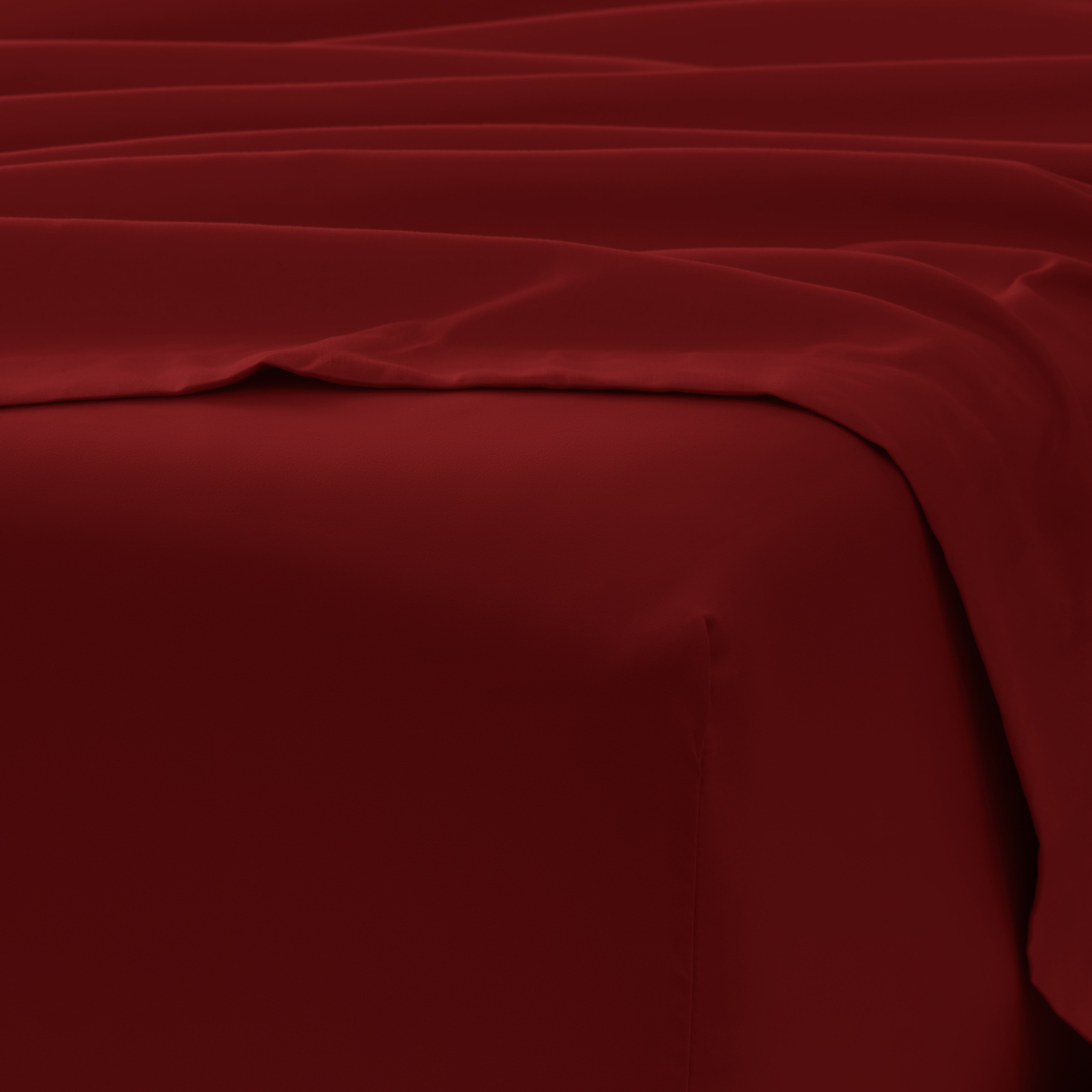4-Piece Double Brushed Solid Sheet Set