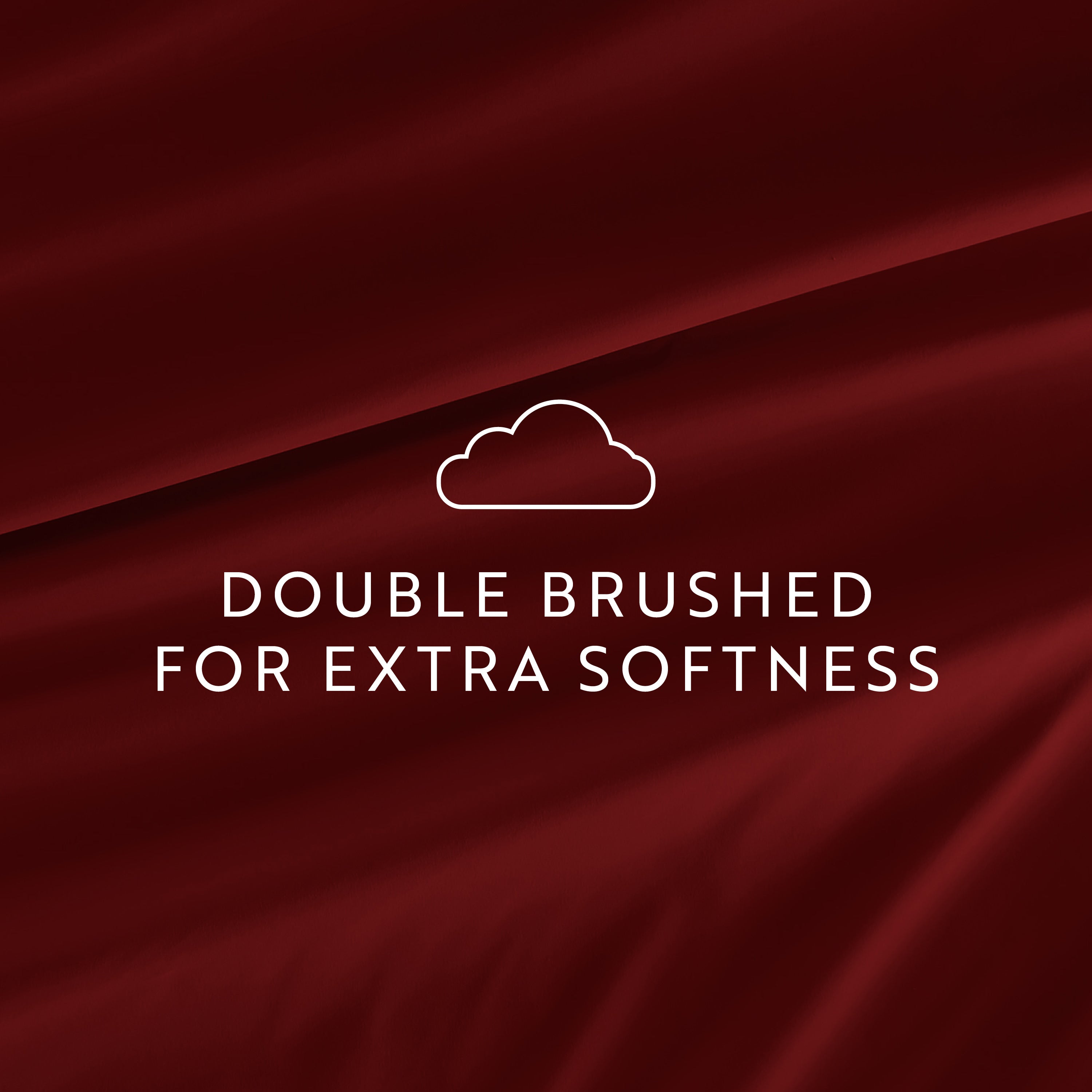 4-Piece Double Brushed Solid Sheet Set