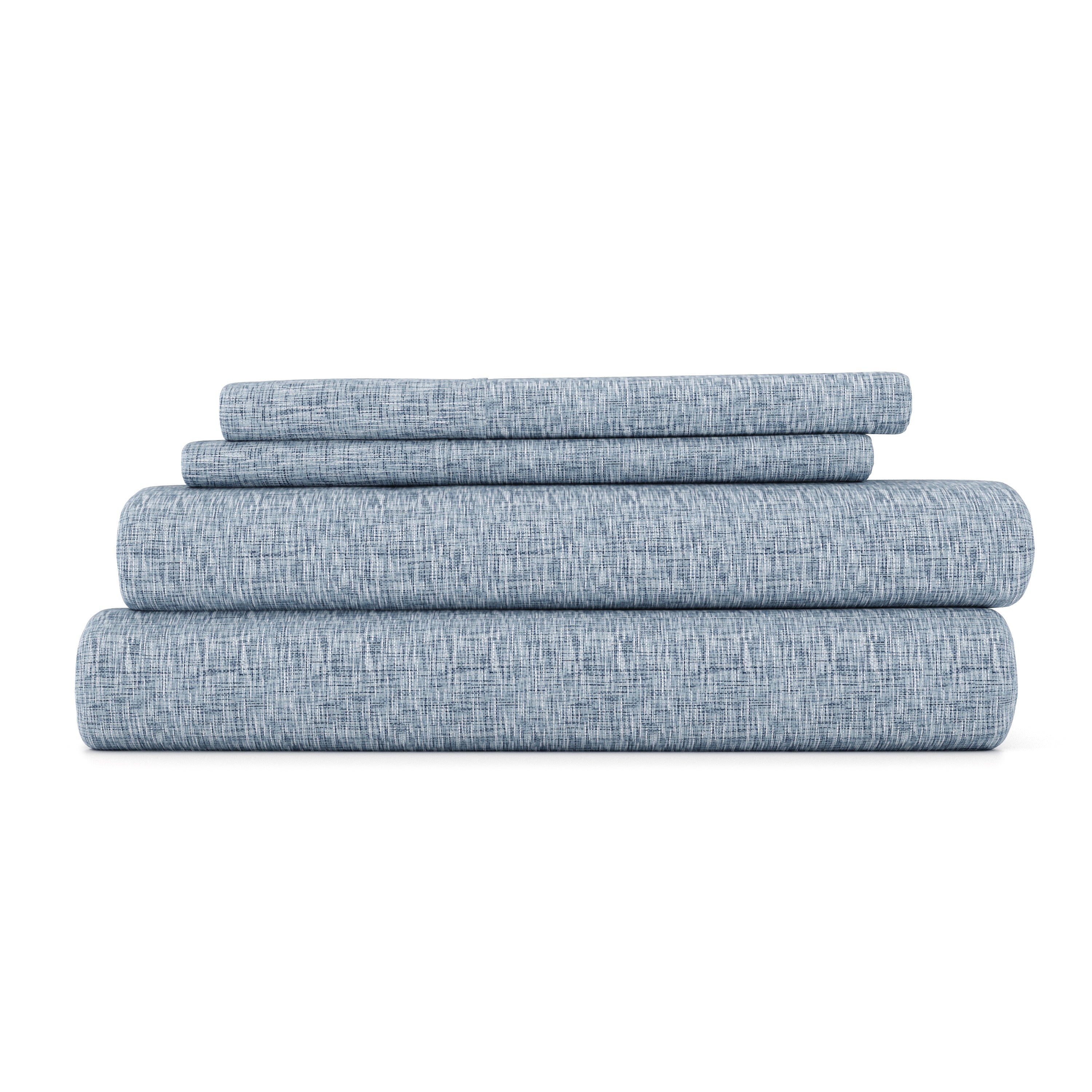 Chambray 4-Piece Patterned Sheet Set