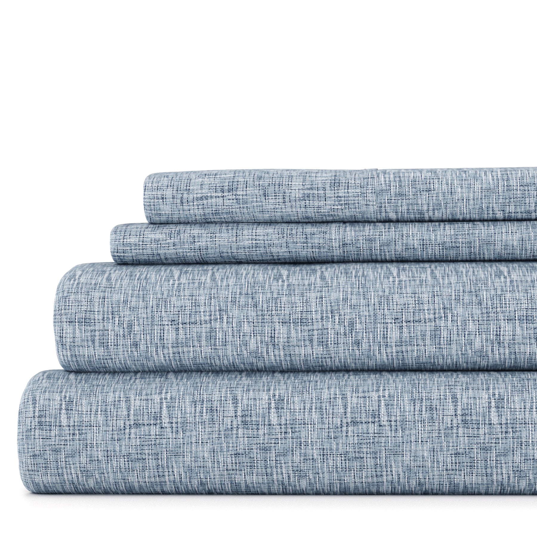 Chambray 4-Piece Patterned Sheet Set