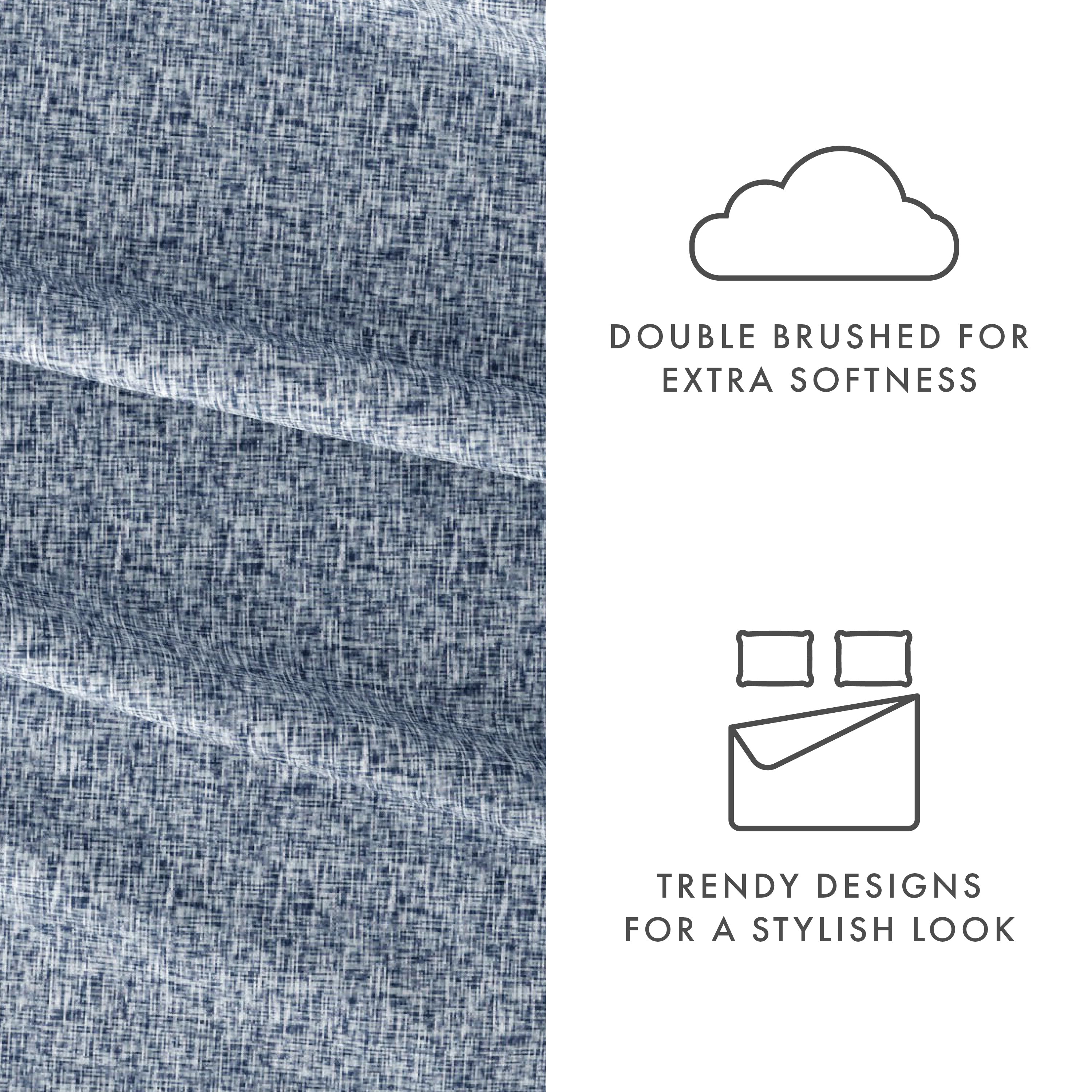 Chambray 4-Piece Patterned Sheet Set