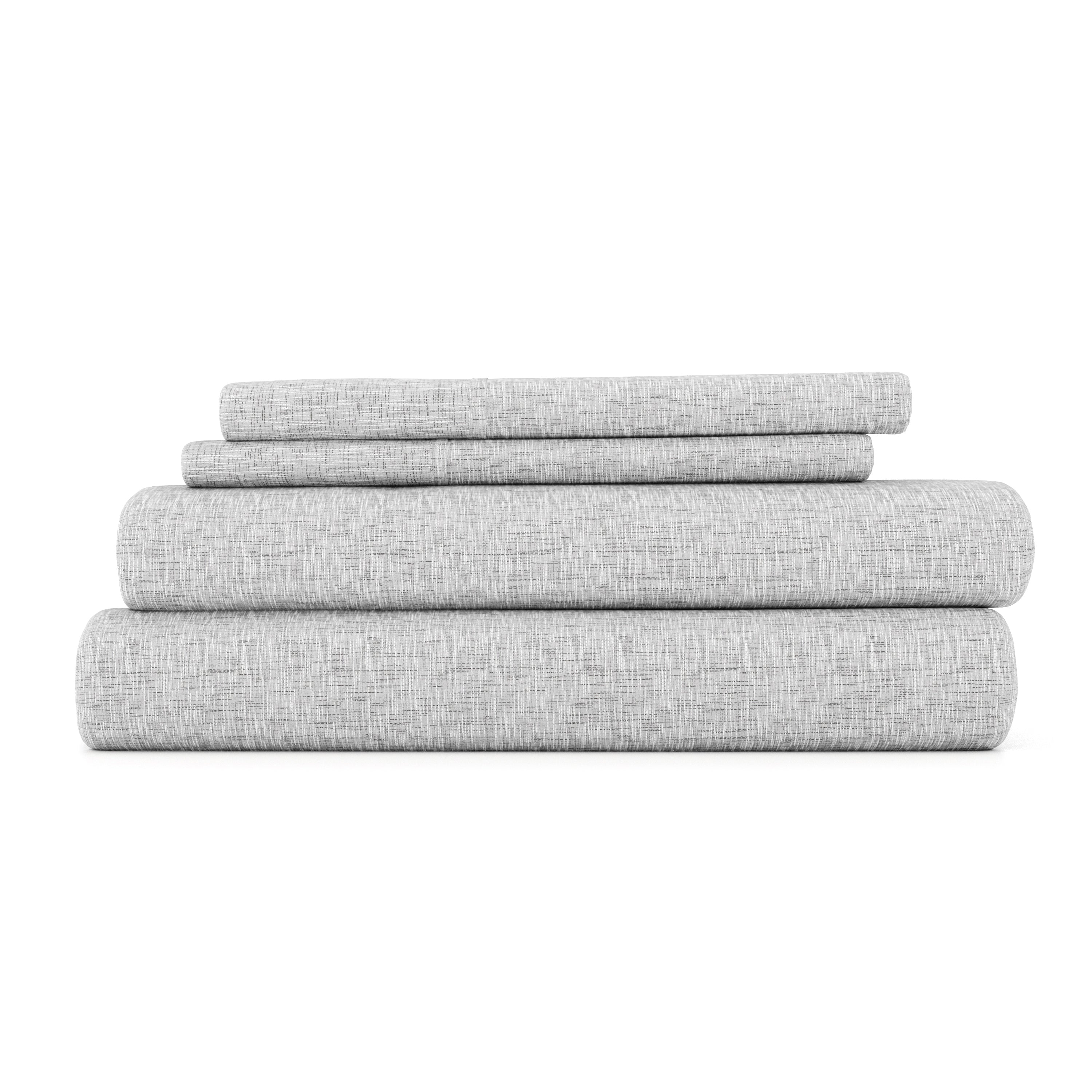 Chambray 4-Piece Patterned Sheet Set