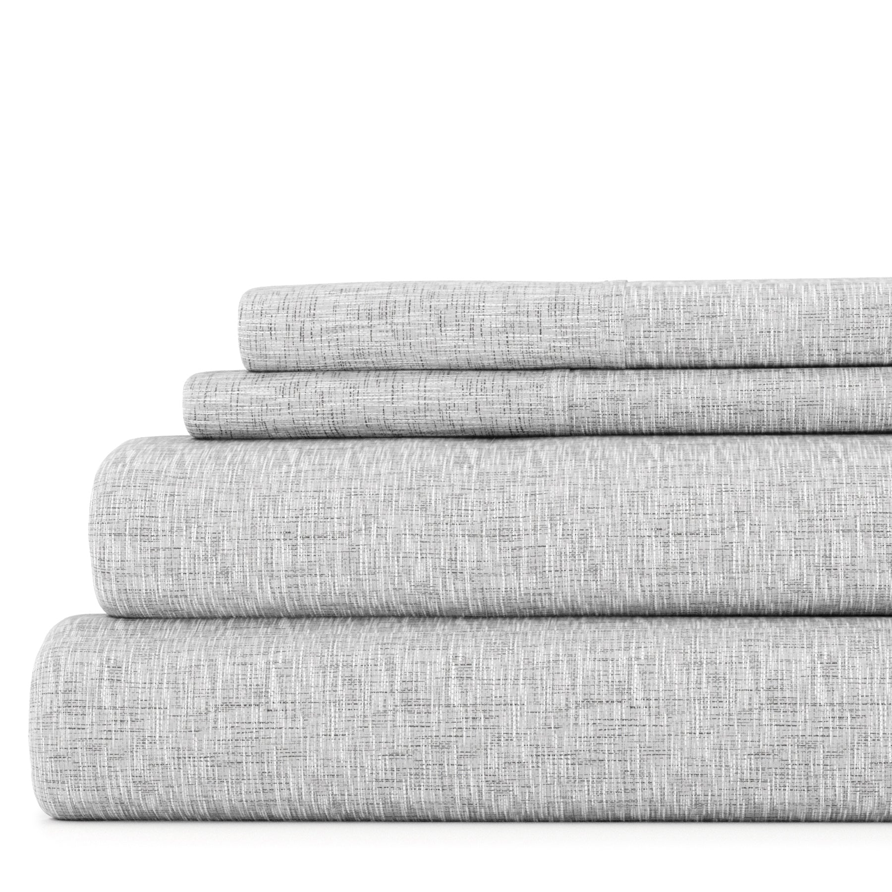 Chambray 4-Piece Patterned Sheet Set