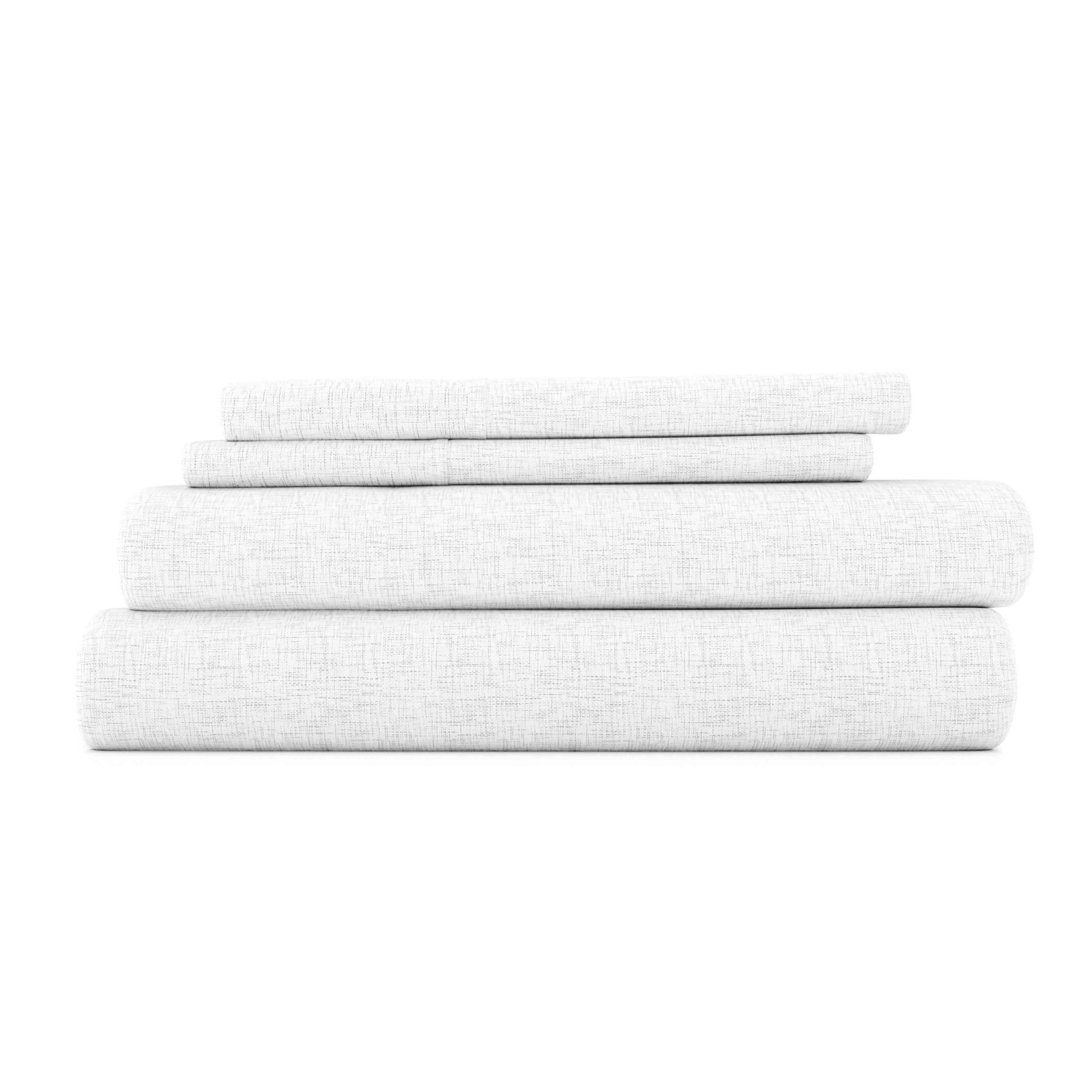 Chambray 4-Piece Patterned Sheet Set