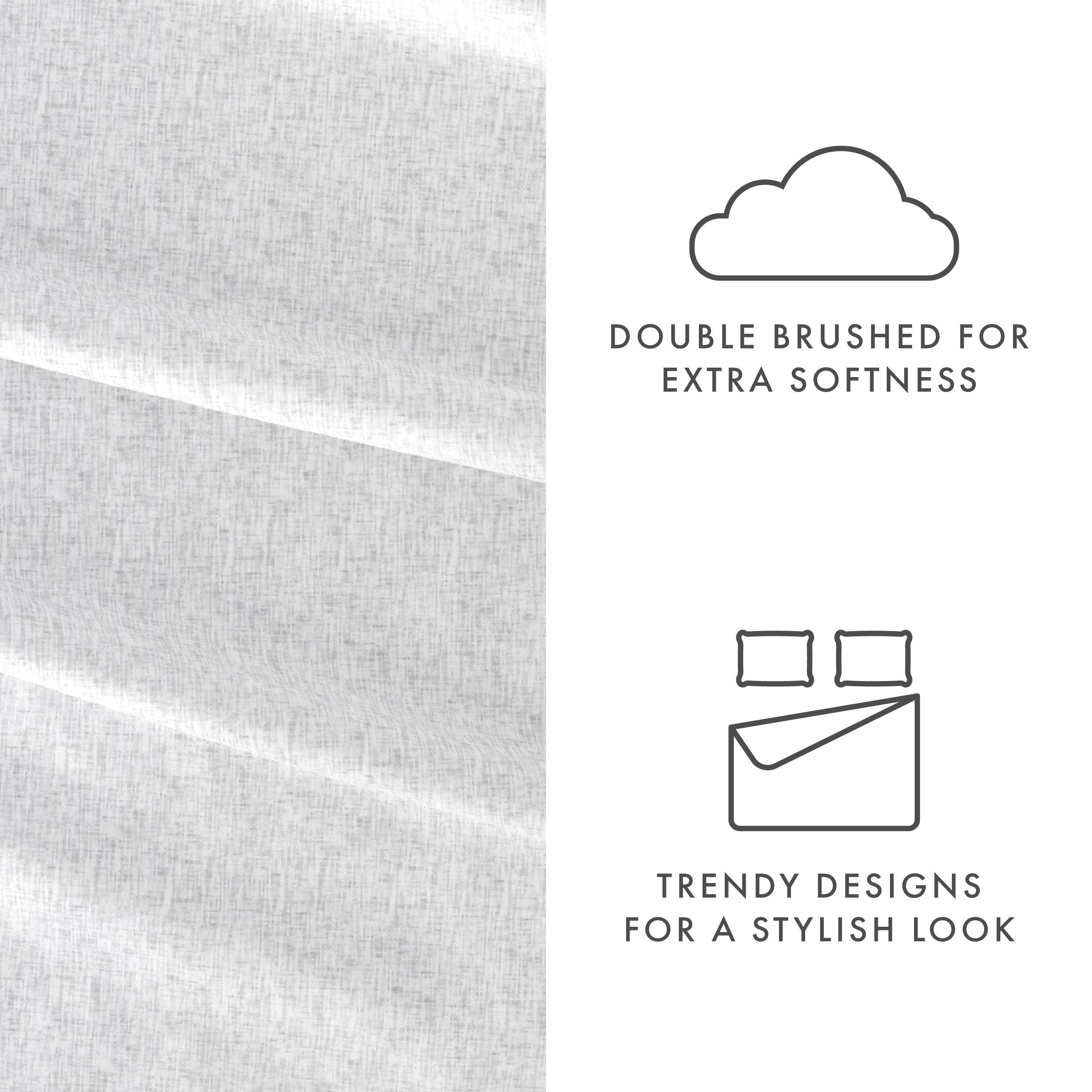 Chambray 4-Piece Patterned Sheet Set