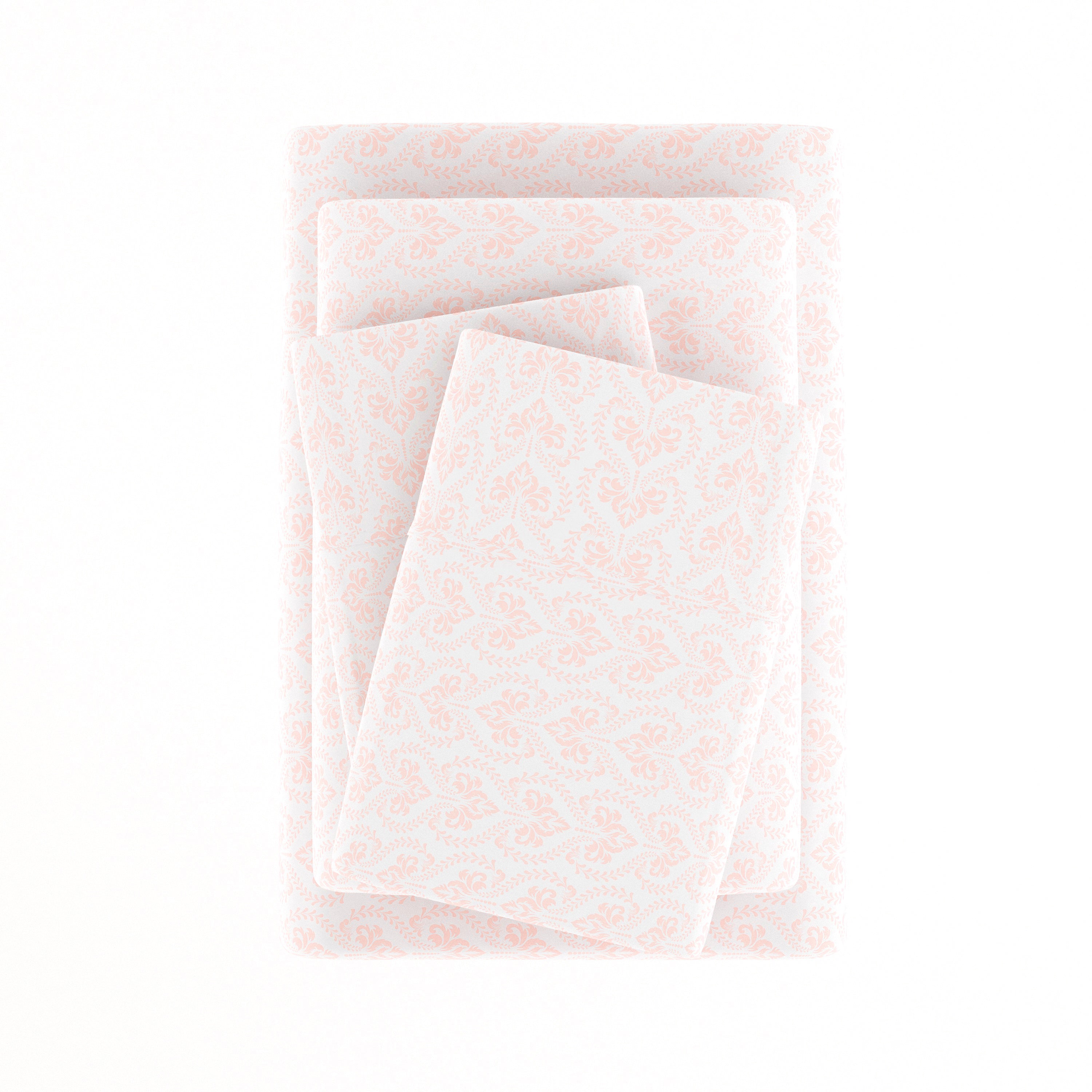Classic in Pink 4-Piece Patterned Sheet Set