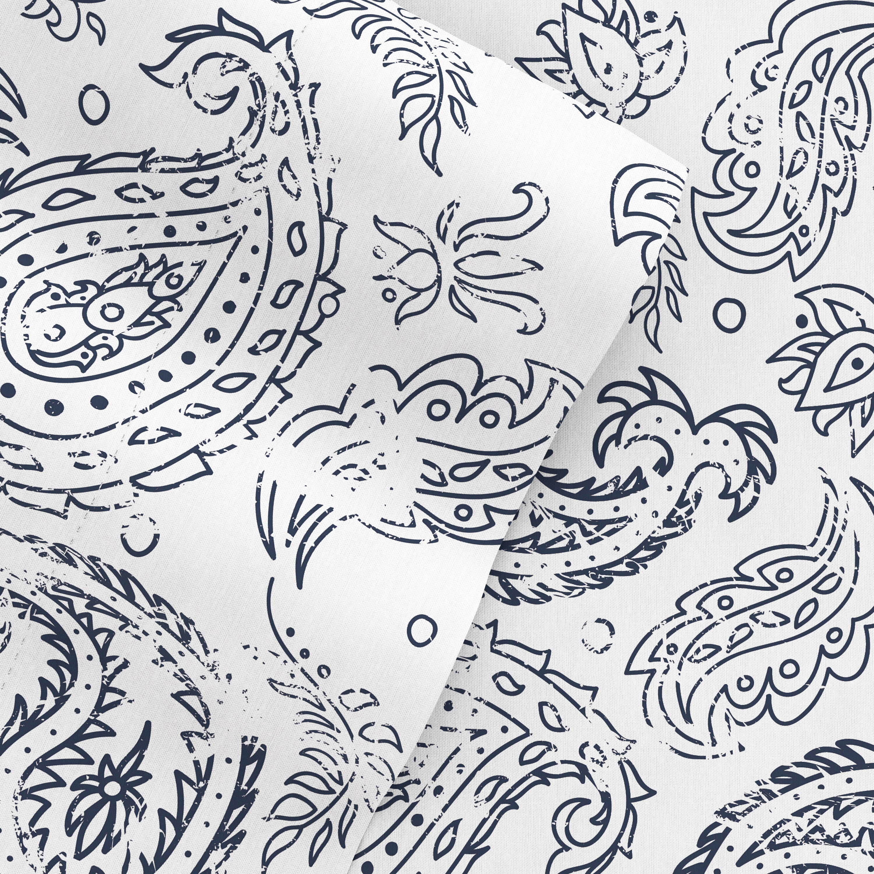 Coarse Paisley 4-Piece Patterned Sheet Set