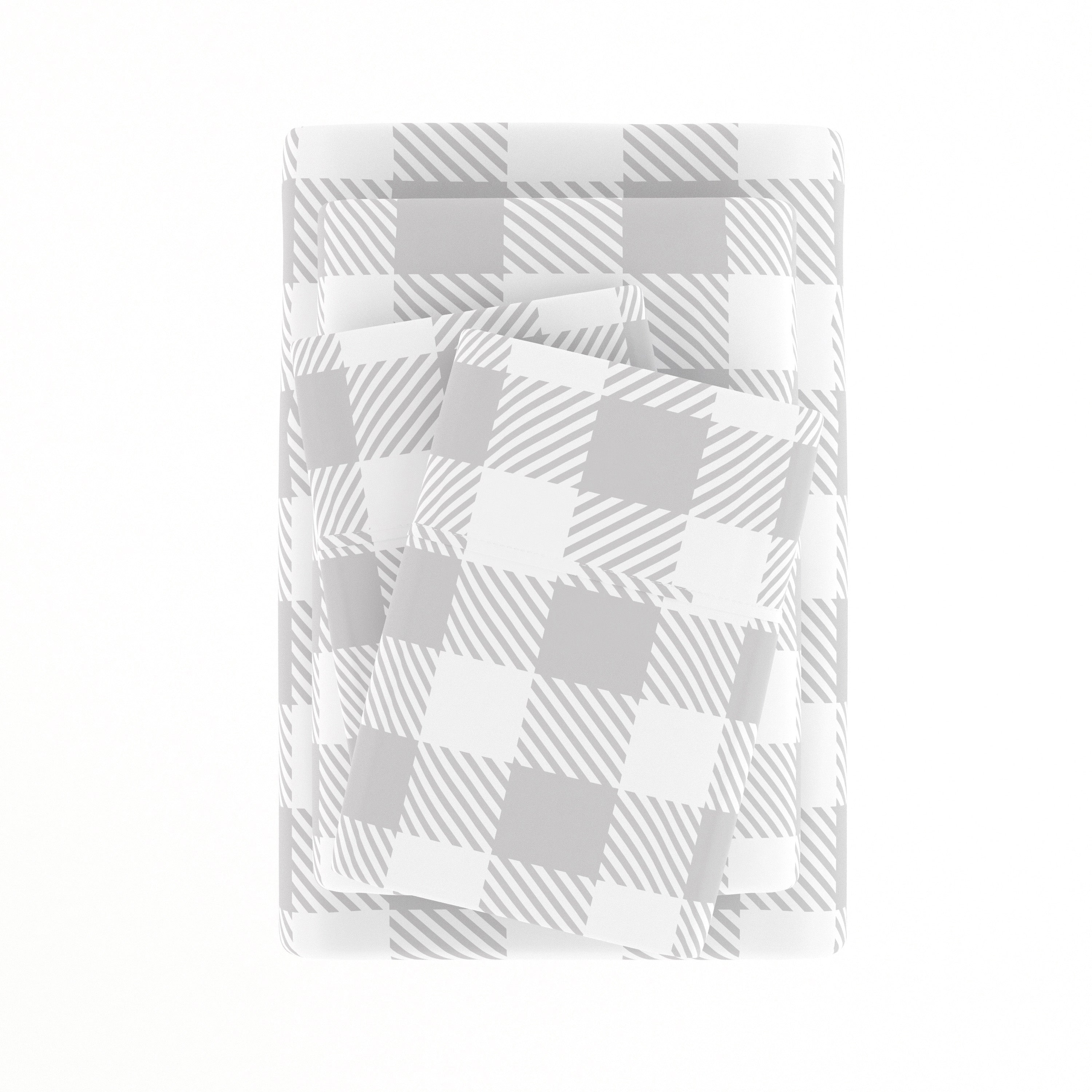 Country Plaid 4-Piece Patterned Sheet Set