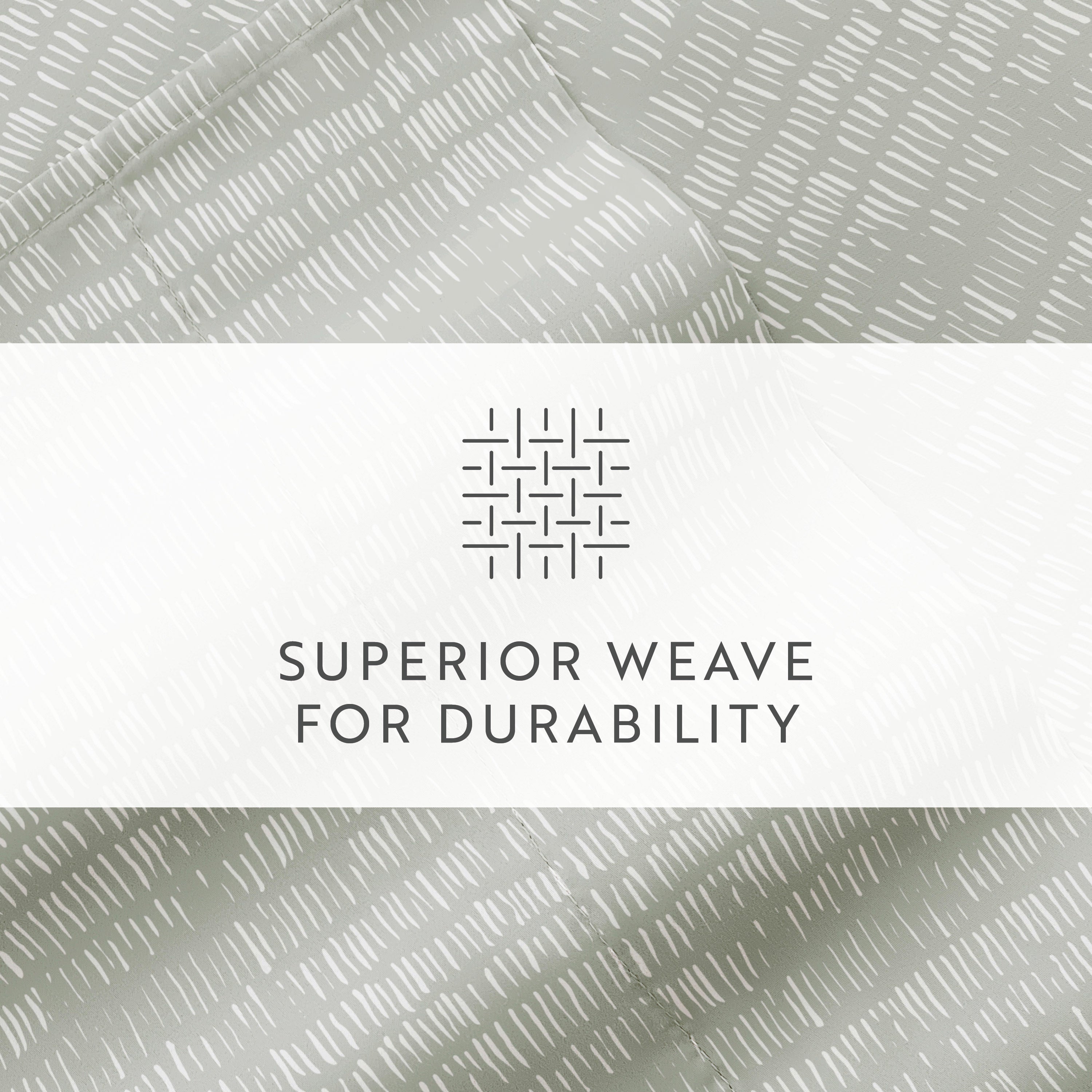 Dashed Lines 4-Piece Patterned Sheet Set
