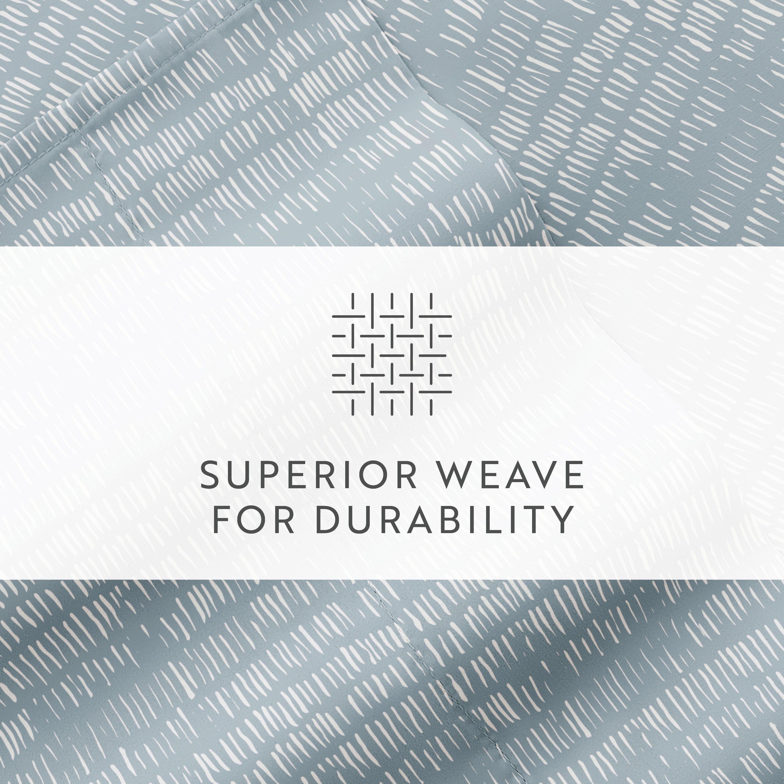 Dashed Lines 4-Piece Patterned Sheet Set