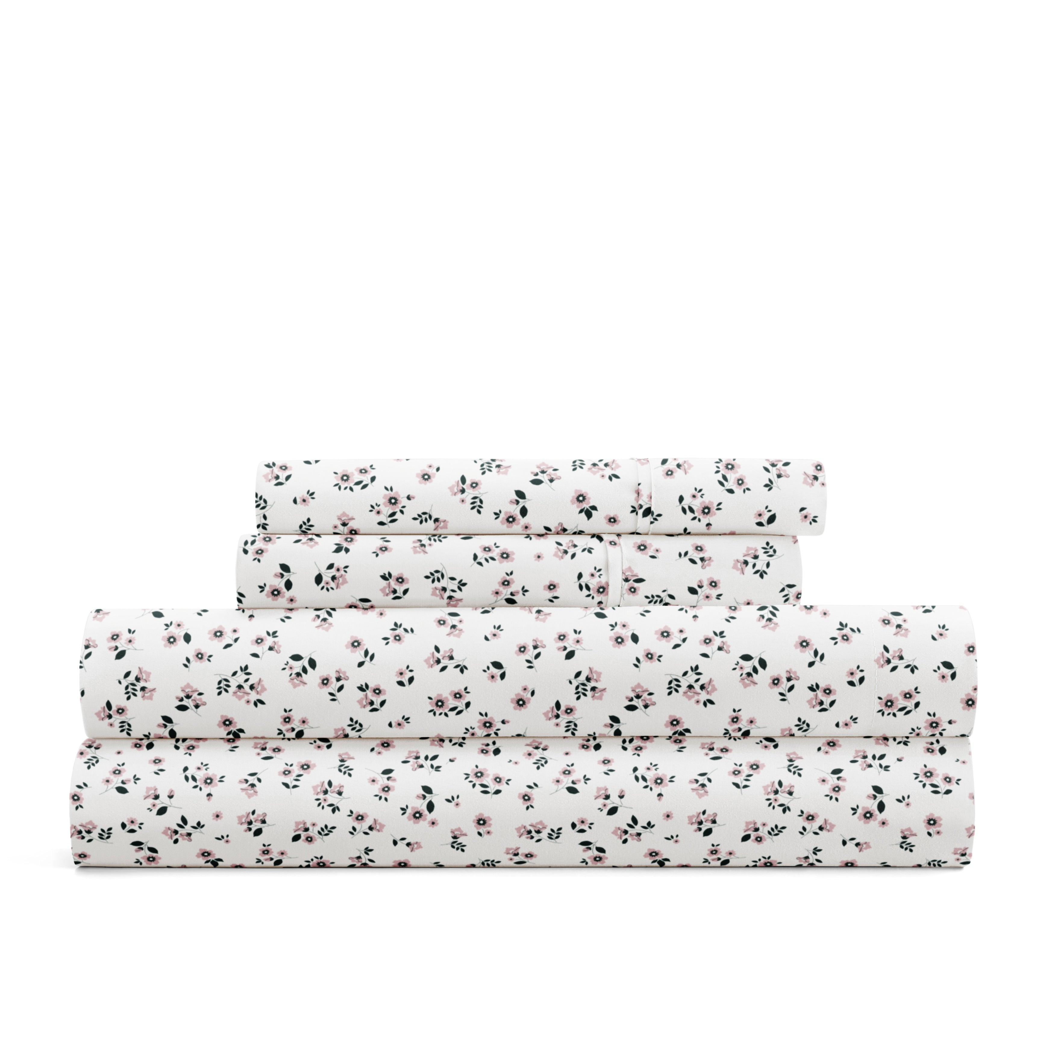 Ditsy Floral 4-Piece Patterned Sheet Set