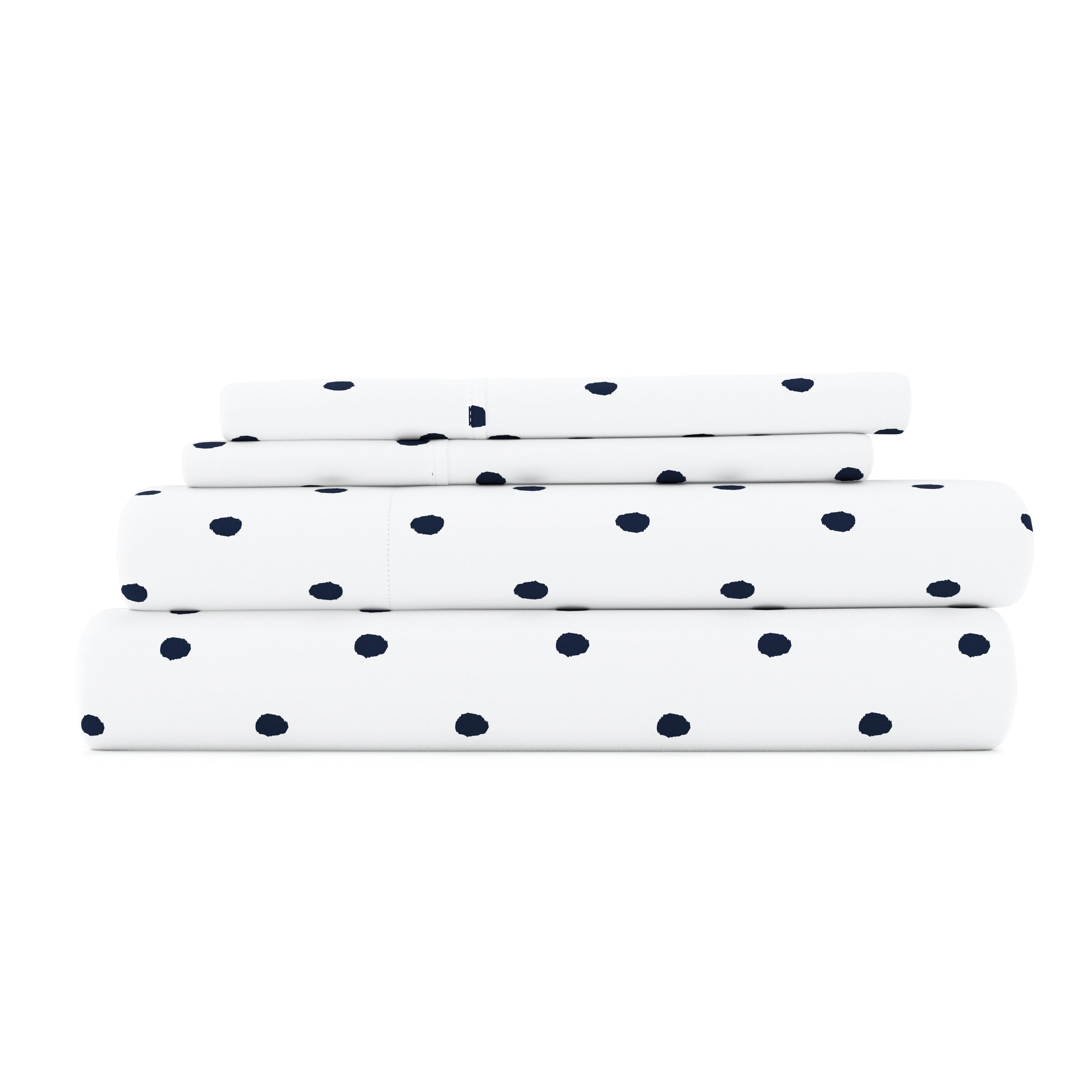 Dots 4-Piece Patterned Sheet Set