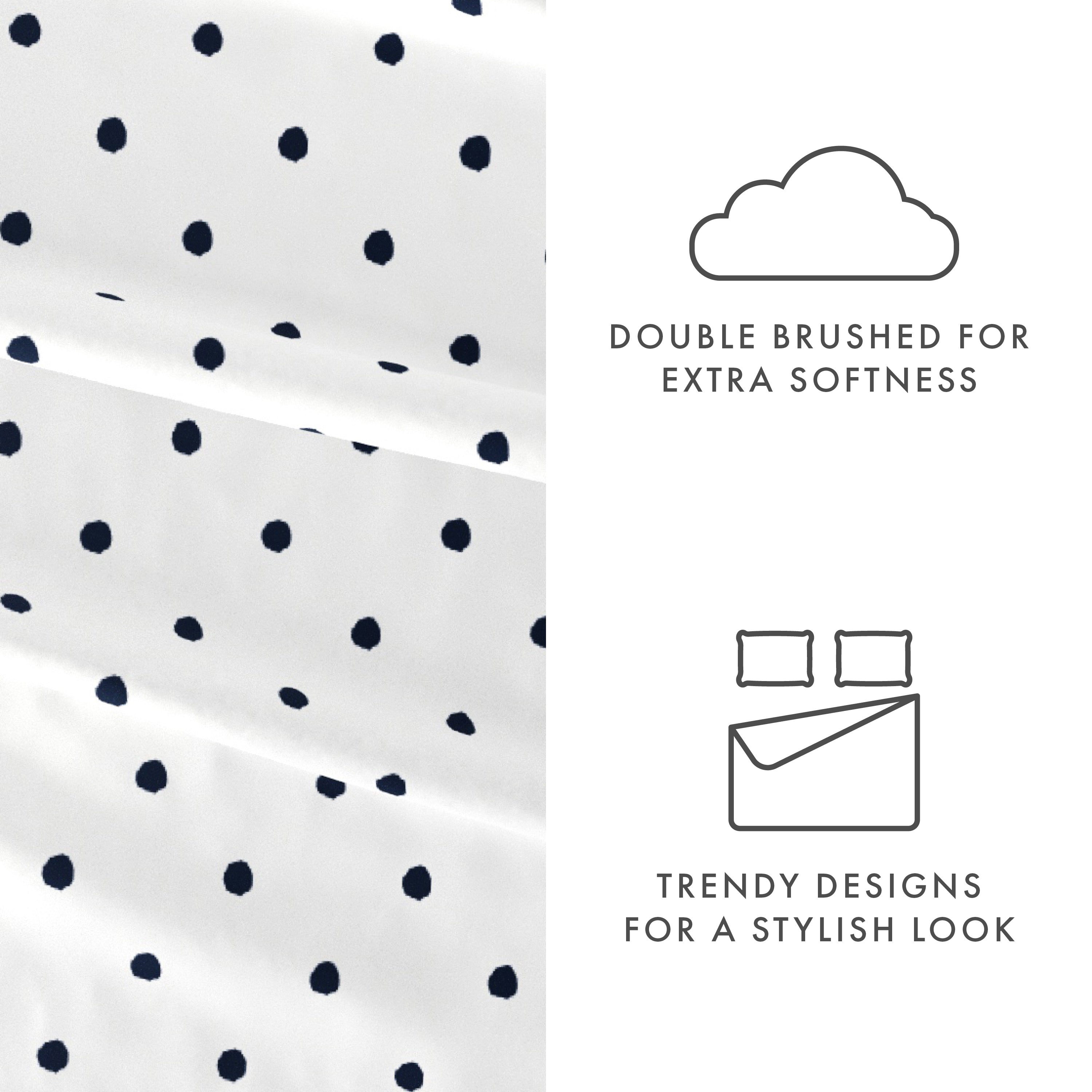 Dots 4-Piece Patterned Sheet Set